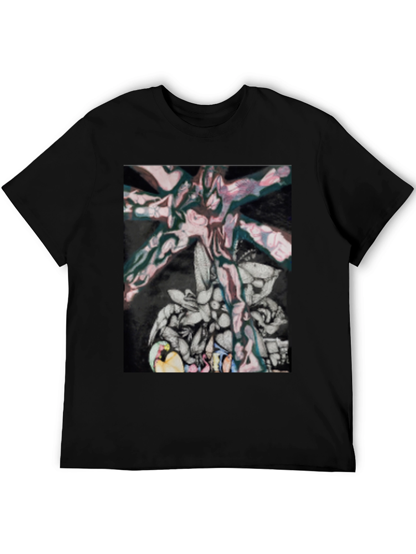 Abstract Art Graphic Tee - Modern Casual Wear