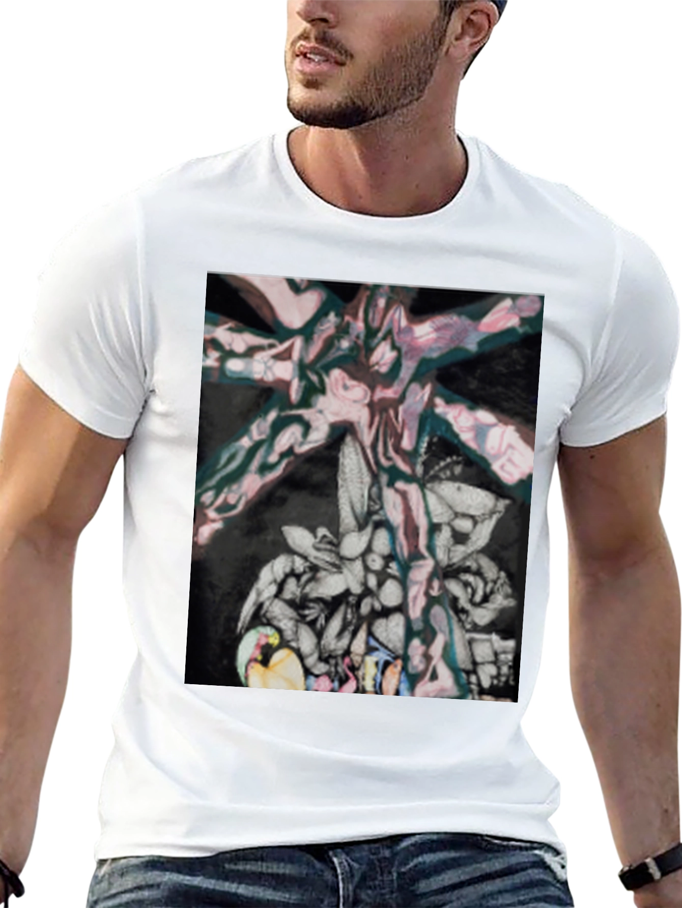 Abstract Art Graphic Tee - Modern Casual Wear