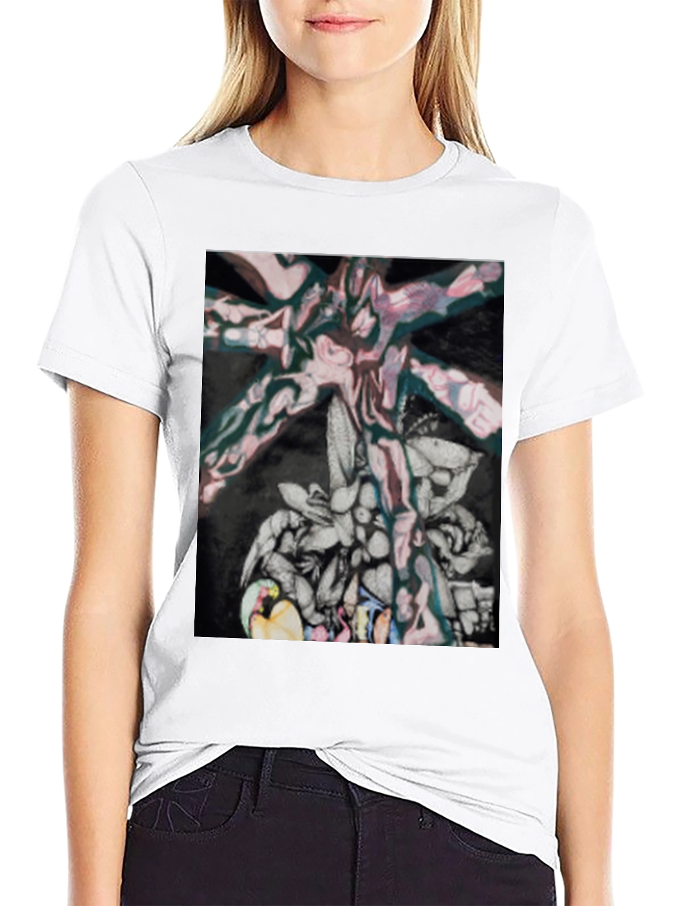 Abstract Art Graphic Tee - Modern Casual Wear