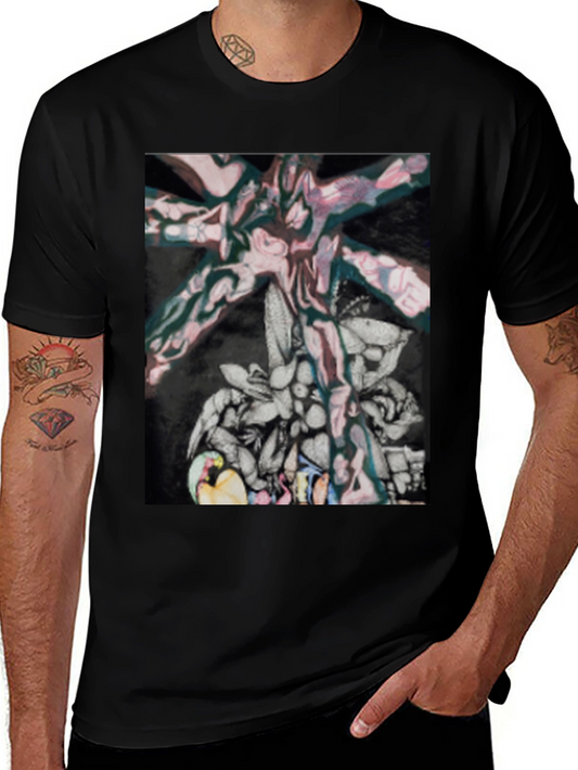 Abstract Art Graphic Tee - Modern Casual Wear