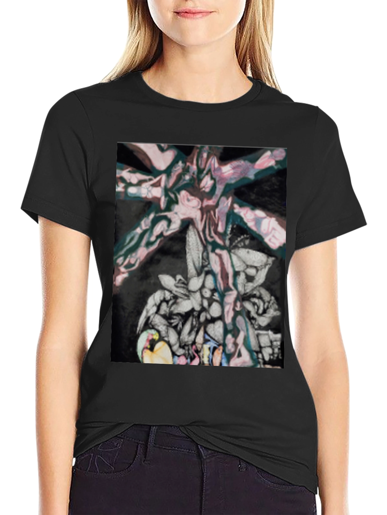 Abstract Art Graphic Tee - Modern Casual Wear