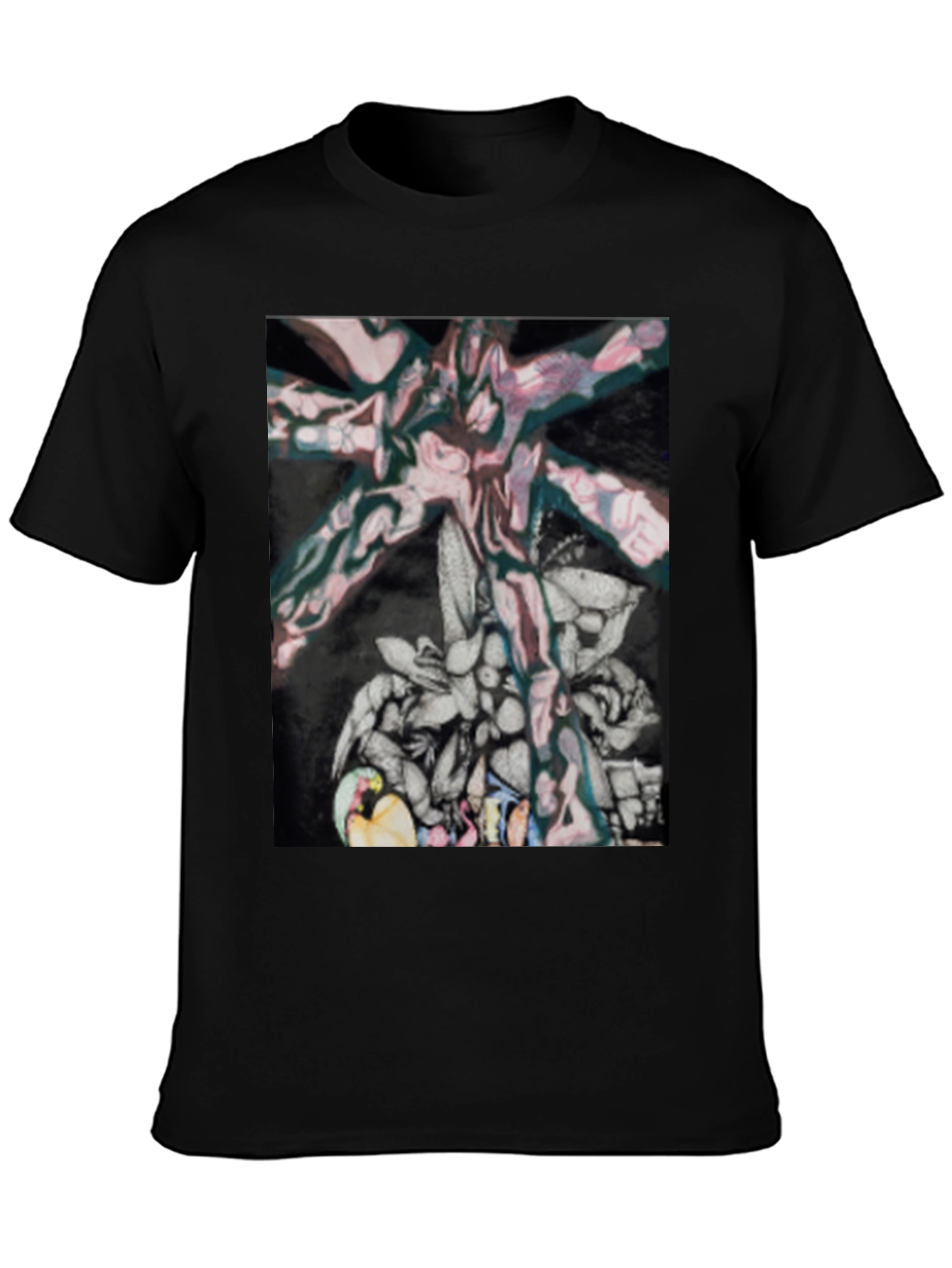 Abstract Art Graphic Tee - Modern Casual Wear