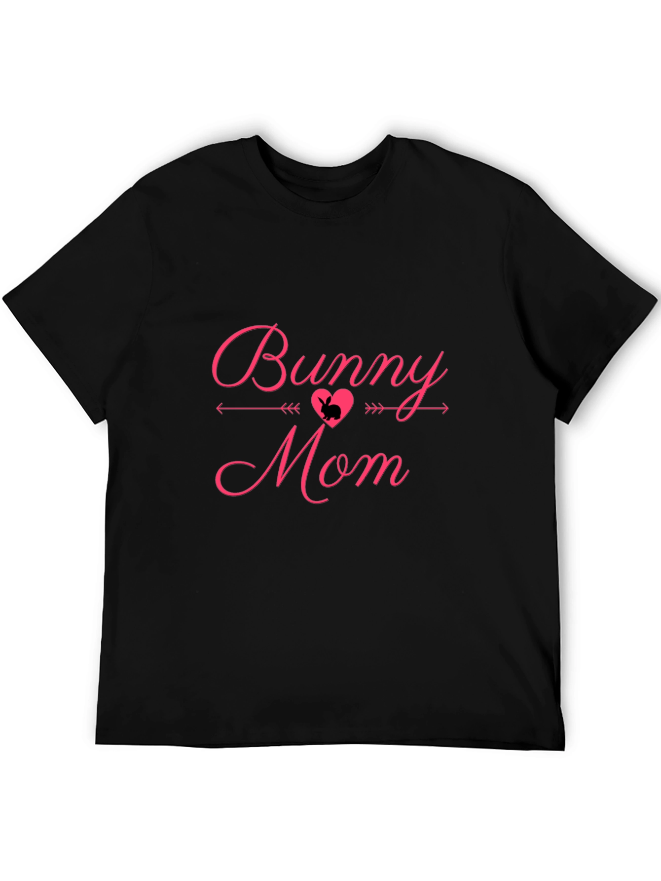 Bunny Mom Black Graphic Tee