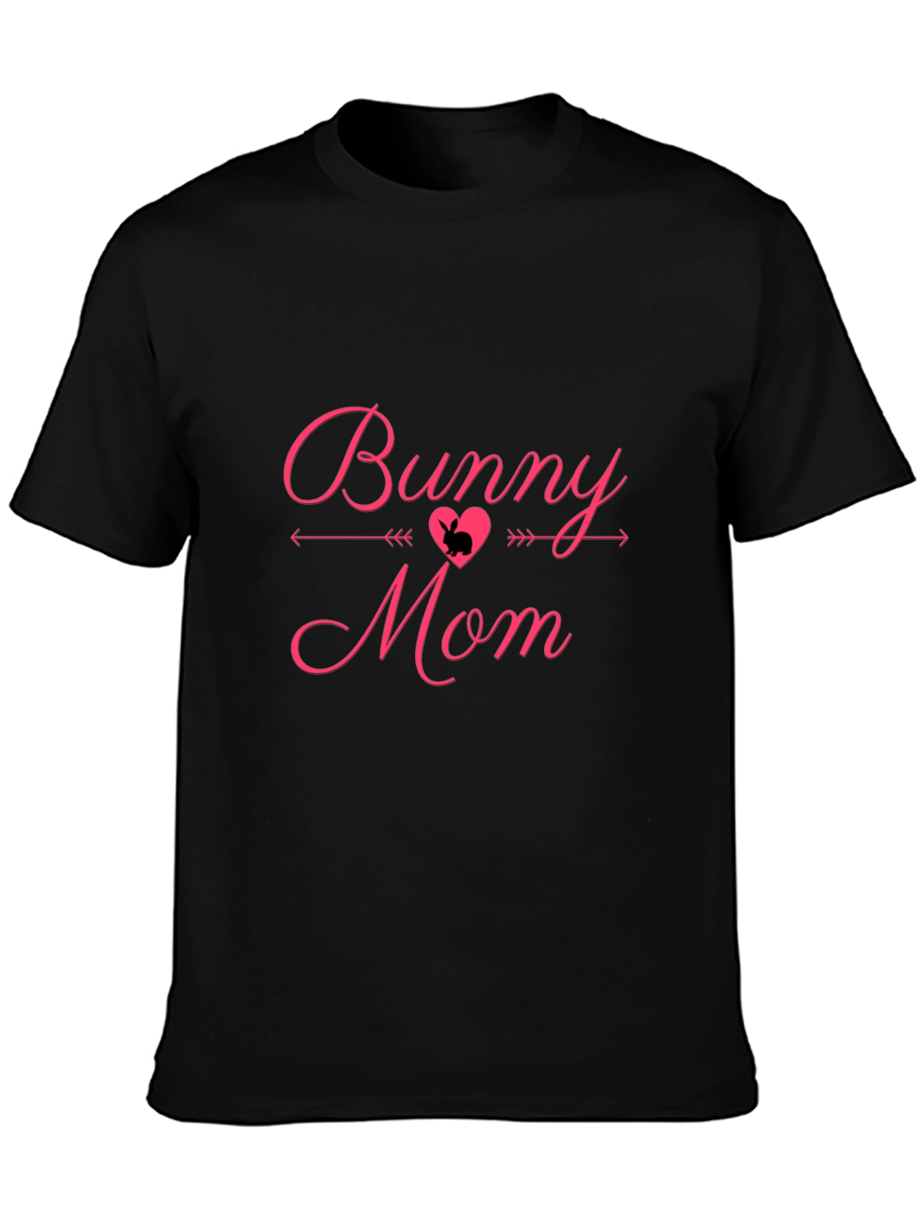 Bunny Mom Black Graphic Tee