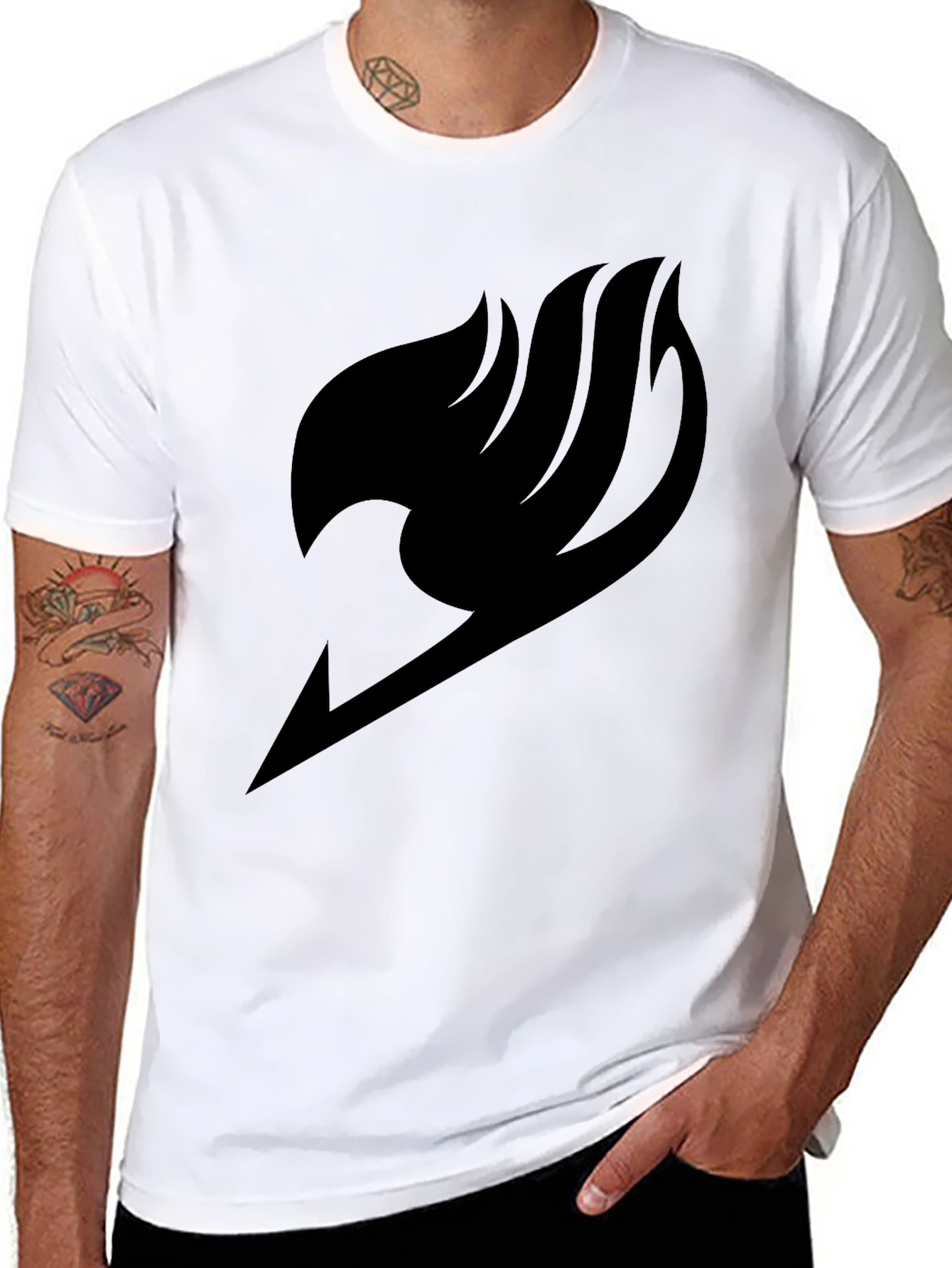Fairy Tail Anime Logo Black T-Shirt