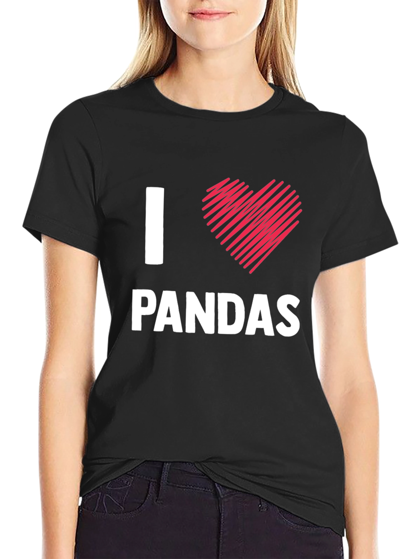 I Love Pandas T-Shirt - Cute Animal Tee