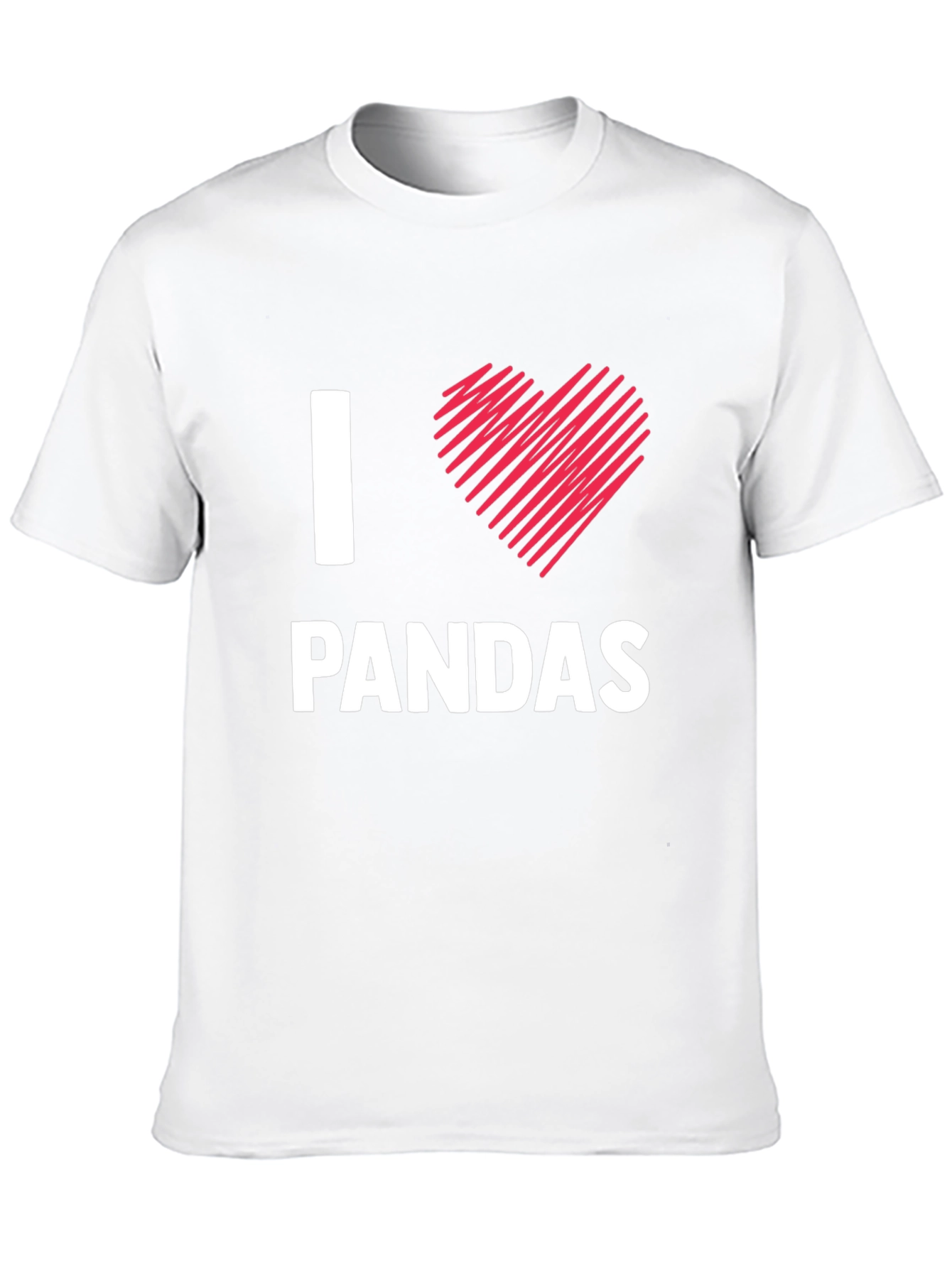 I Love Pandas T-Shirt - Cute Animal Tee