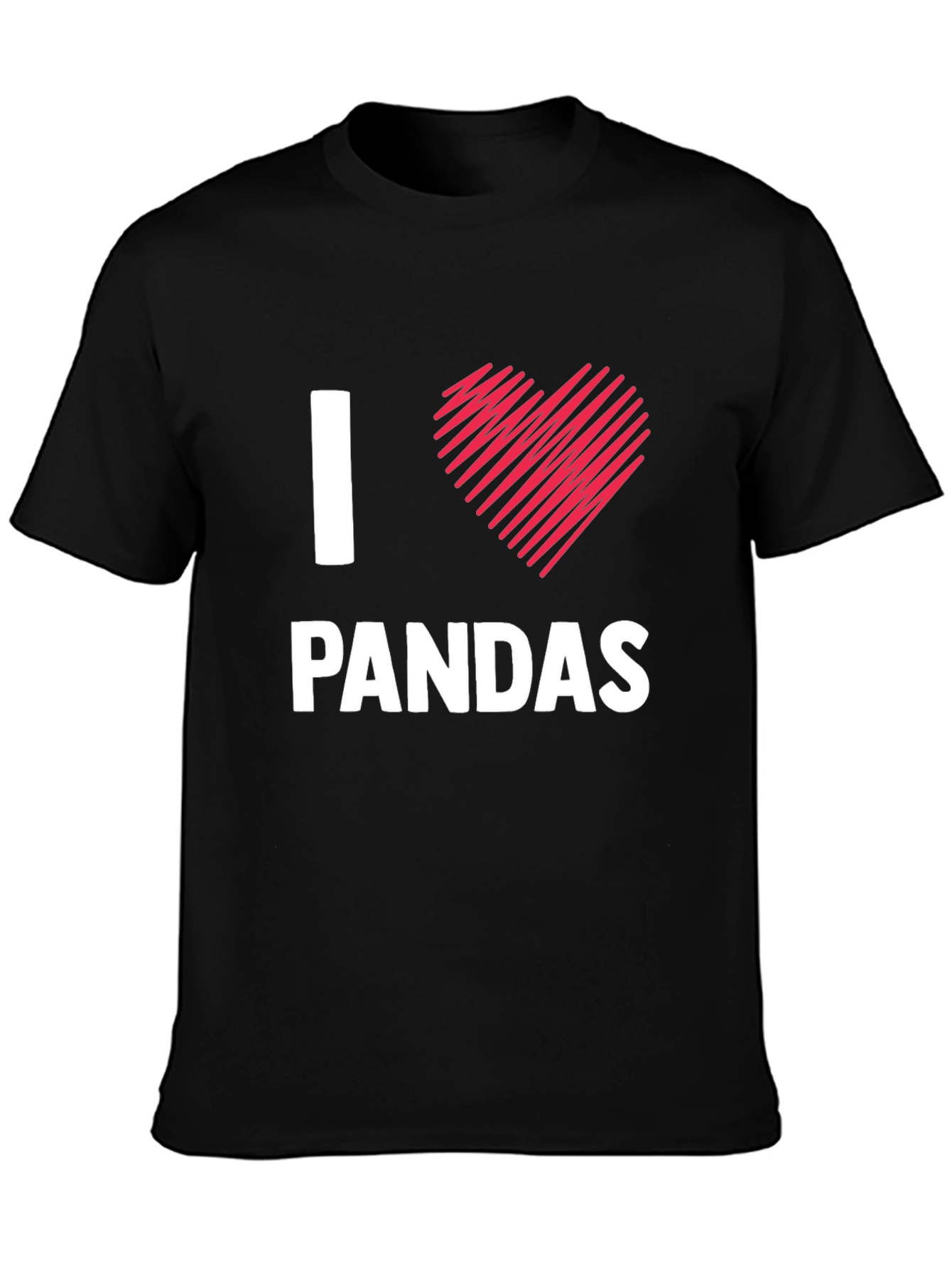 I Love Pandas T-Shirt - Cute Animal Tee