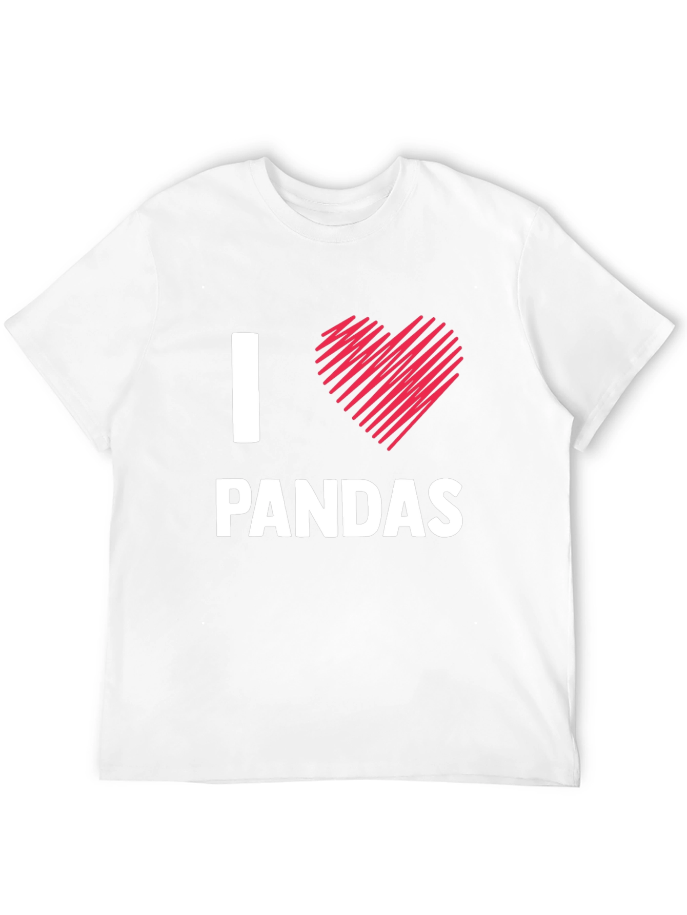 I Love Pandas T-Shirt - Cute Animal Tee