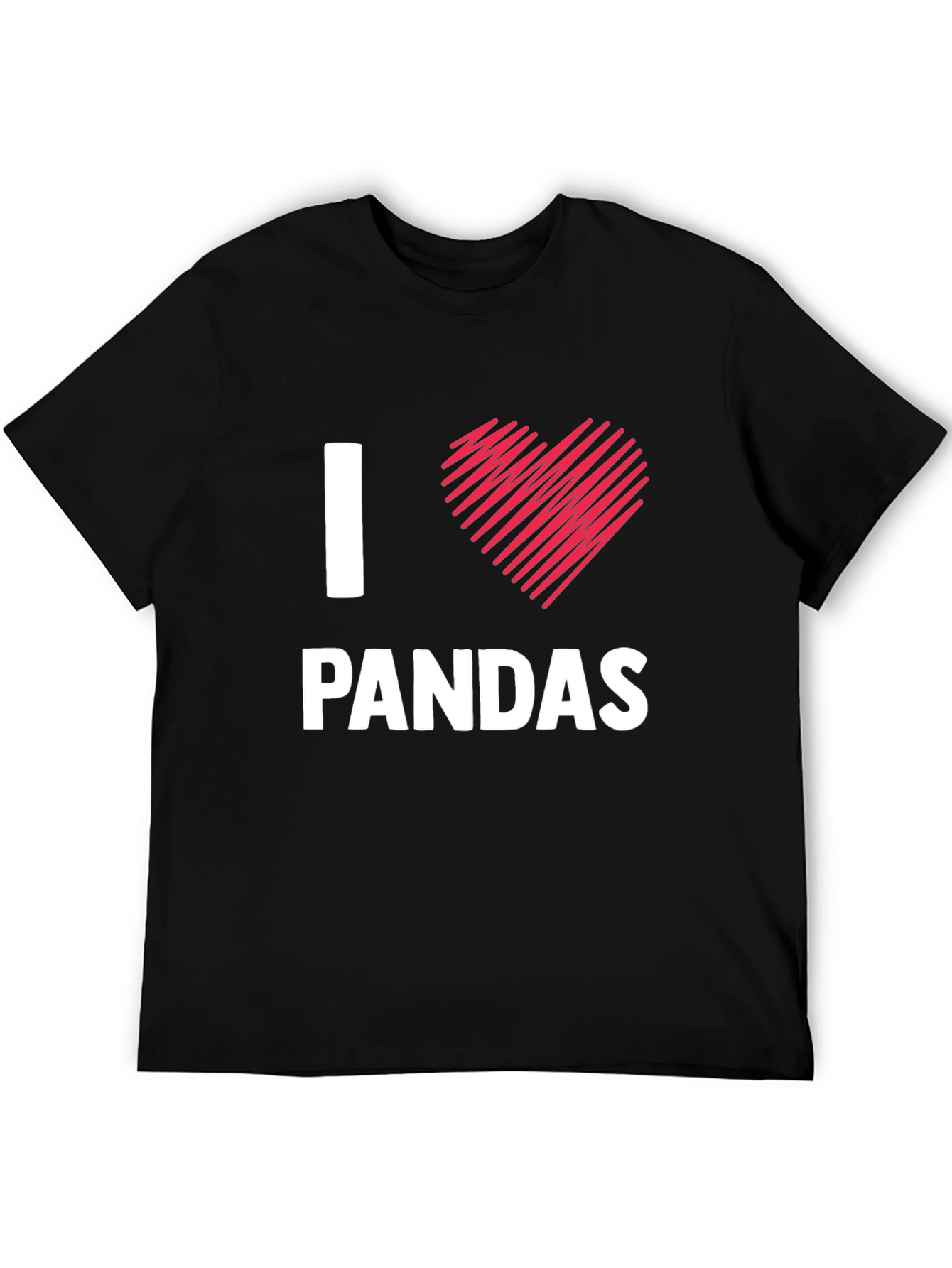 I Love Pandas T-Shirt - Cute Animal Tee