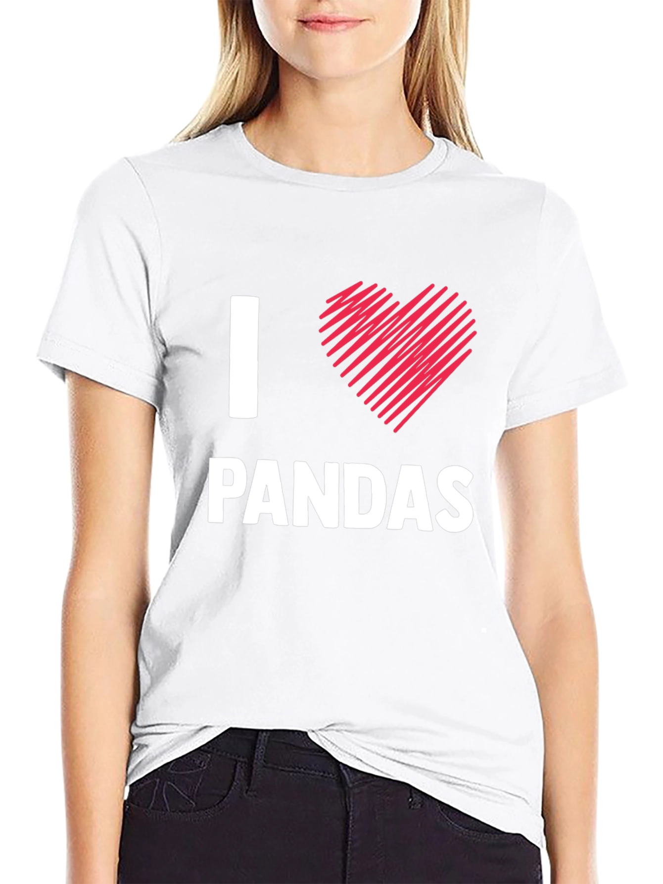 I Love Pandas T-Shirt - Cute Animal Tee