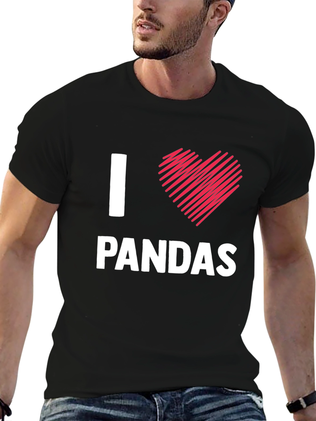 I Love Pandas T-Shirt - Cute Animal Tee