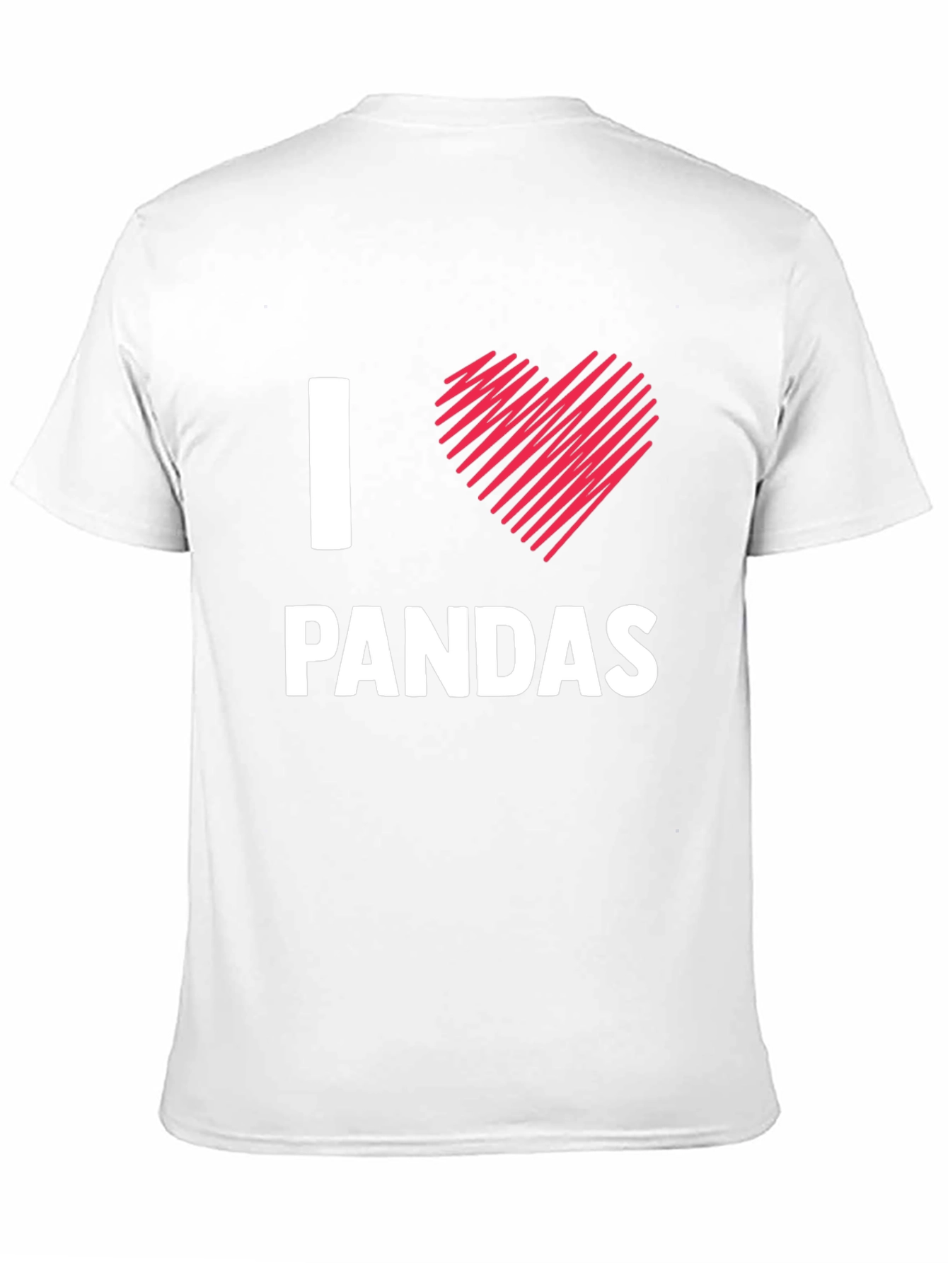 I Love Pandas T-Shirt - Cute Animal Tee