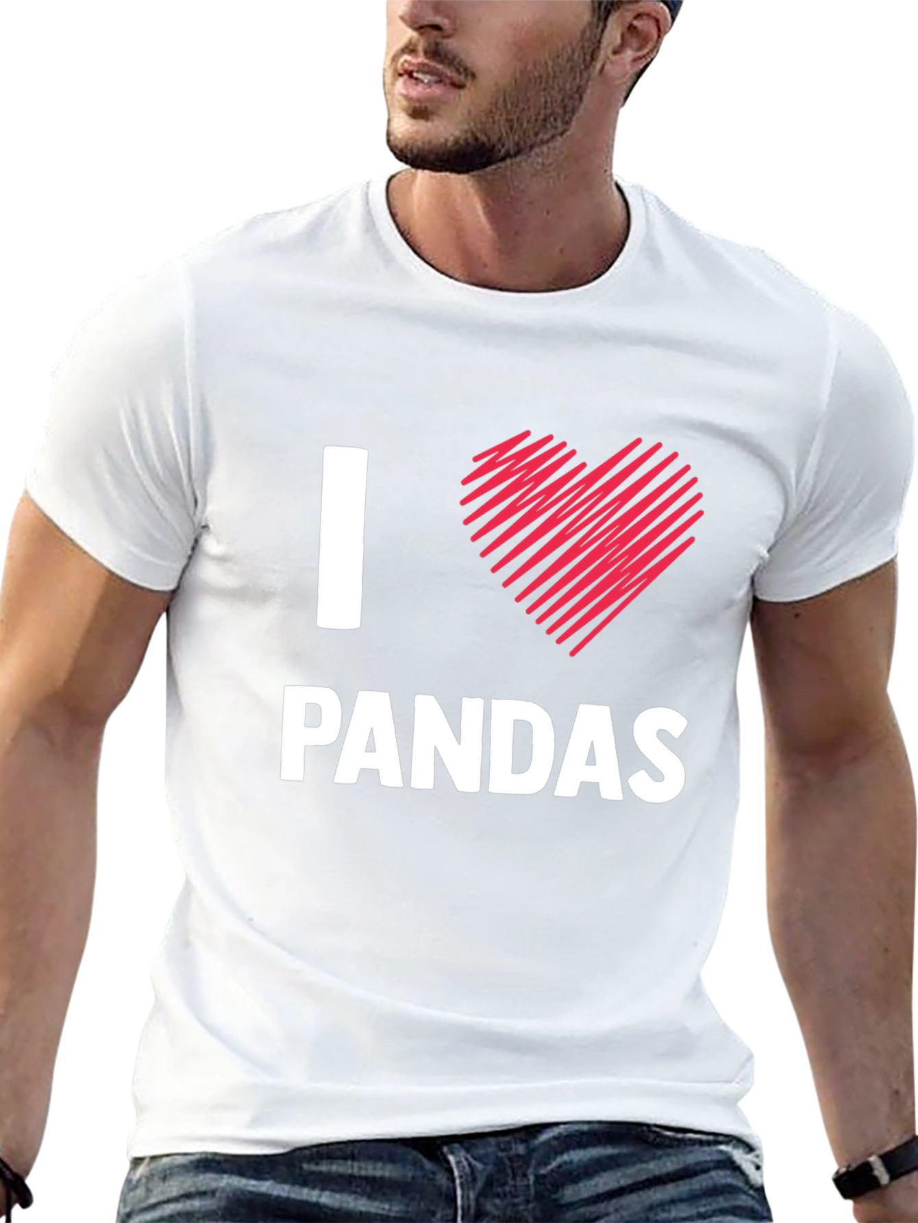 I Love Pandas T-Shirt - Cute Animal Tee