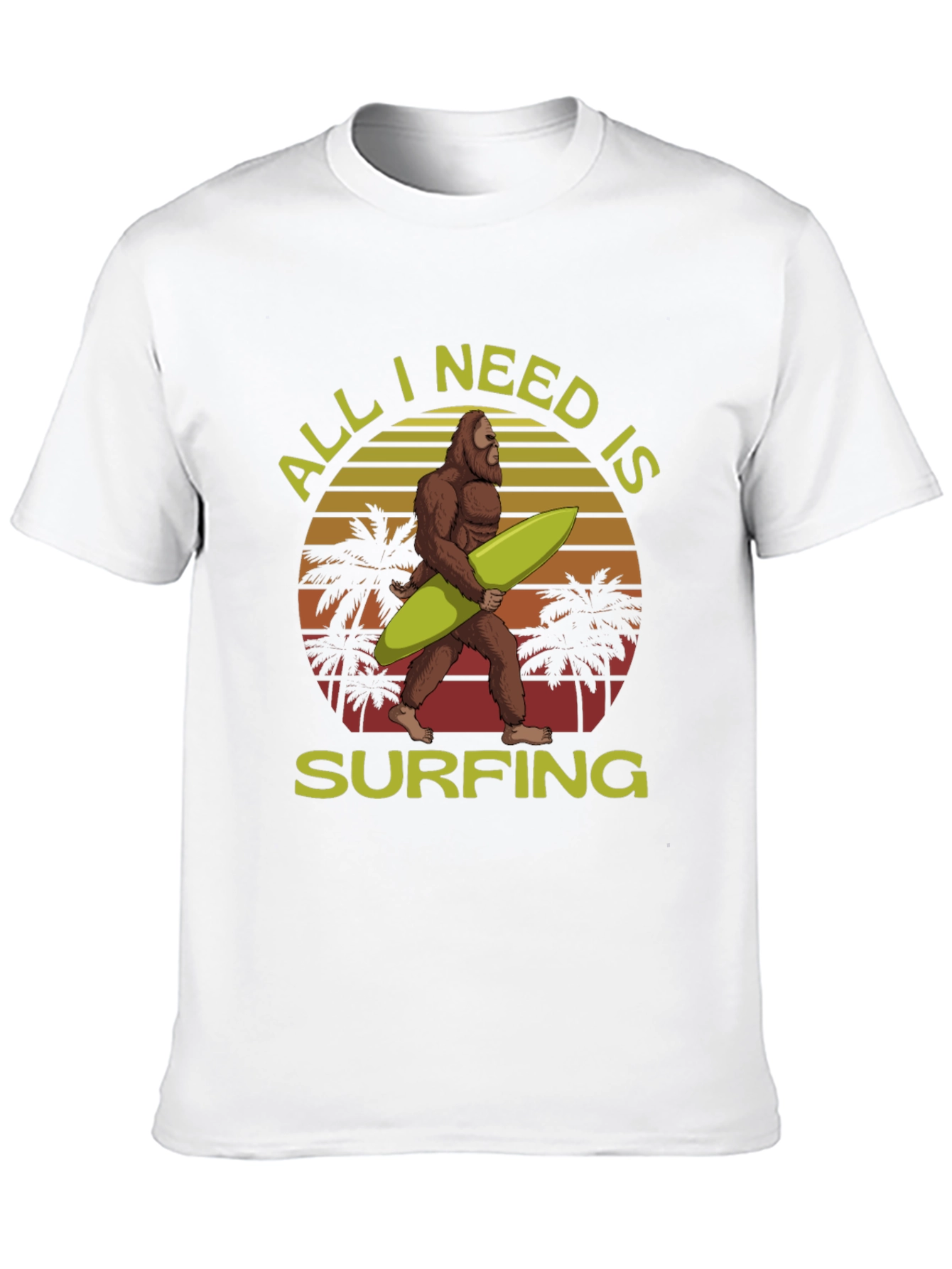 Sasquatch Surfing T-Shirt