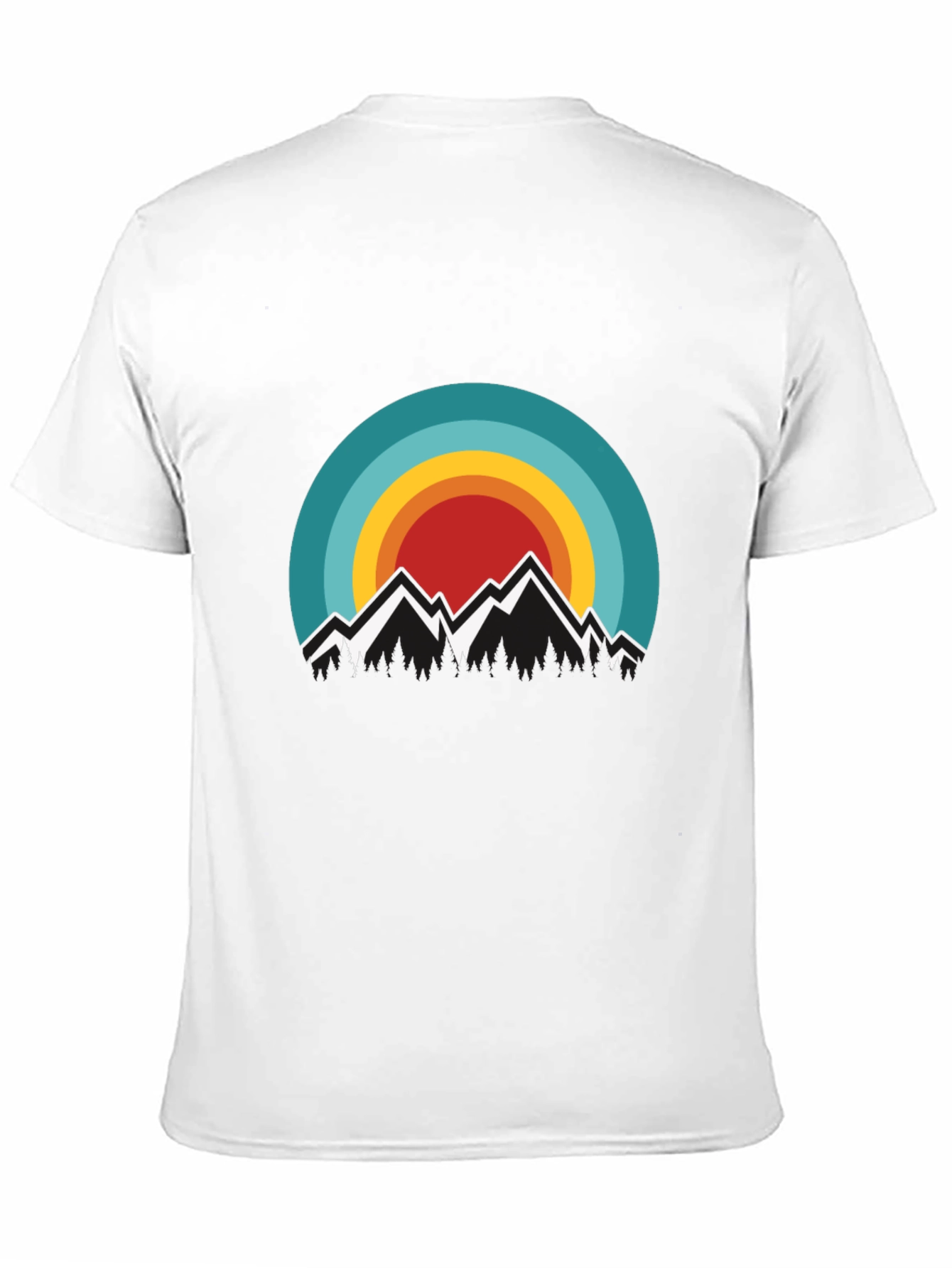 Retro Mountainscape Graphic Tee