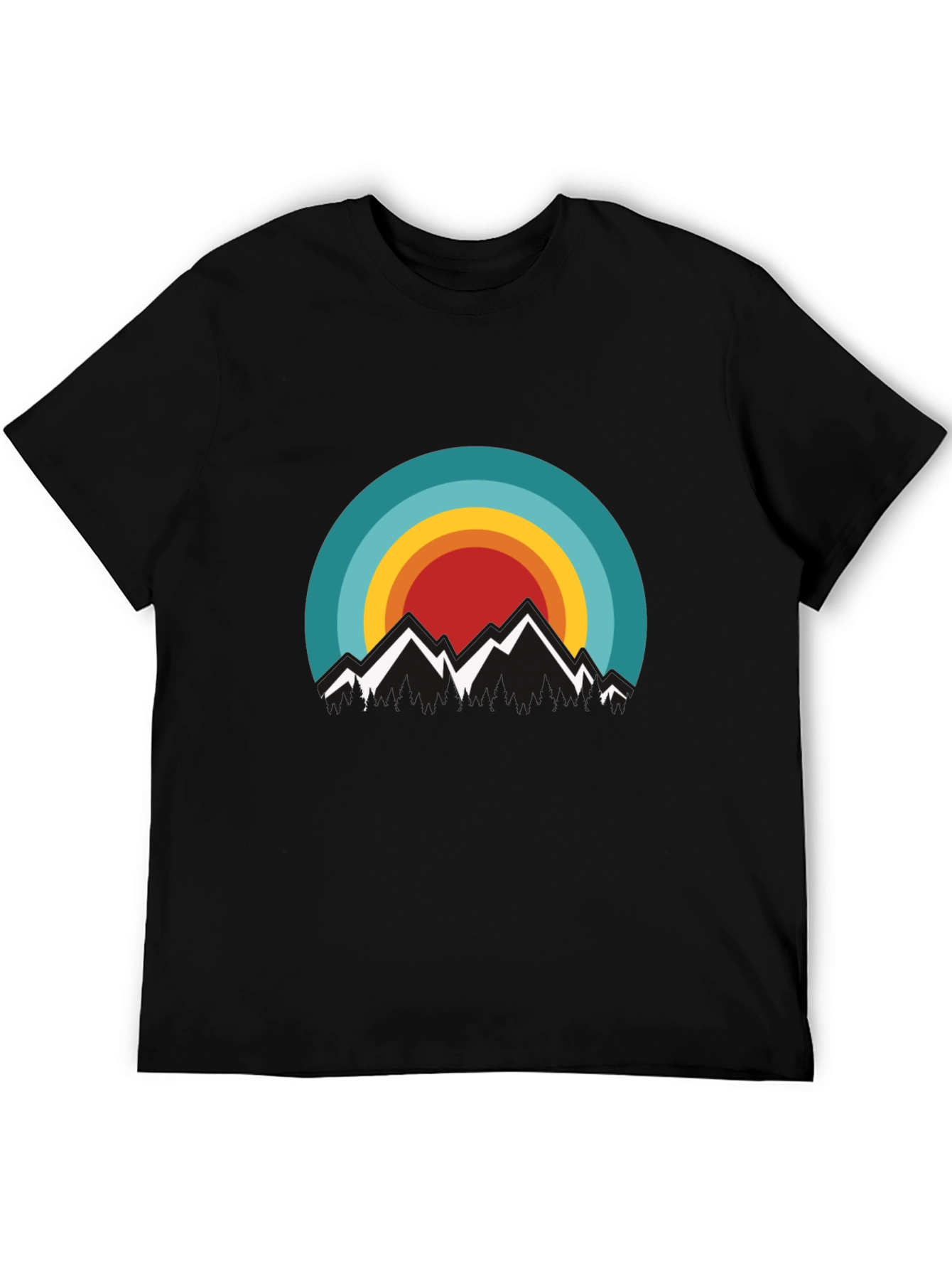 Retro Mountainscape Graphic Tee
