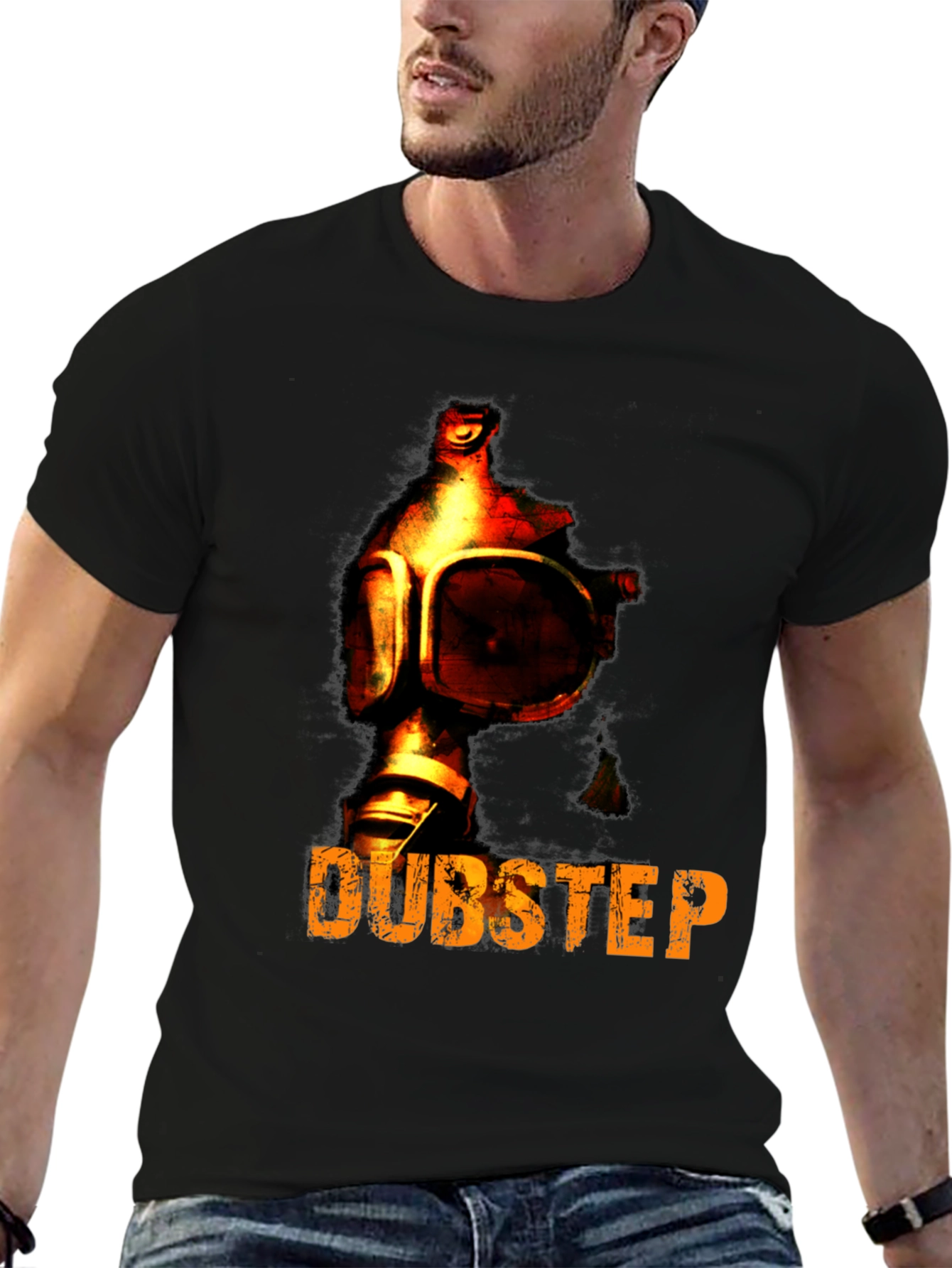 Dubstep Gas Mask Graphic T-Shirt