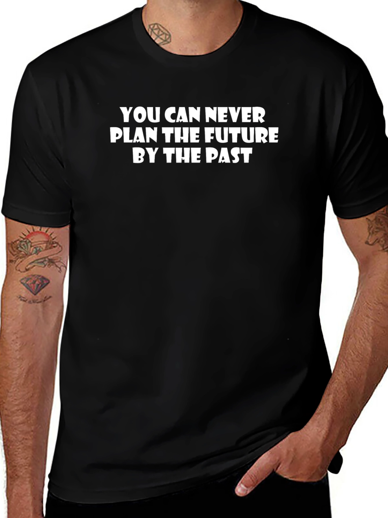 Inspirational Quote T-Shirt - Never Plan Future