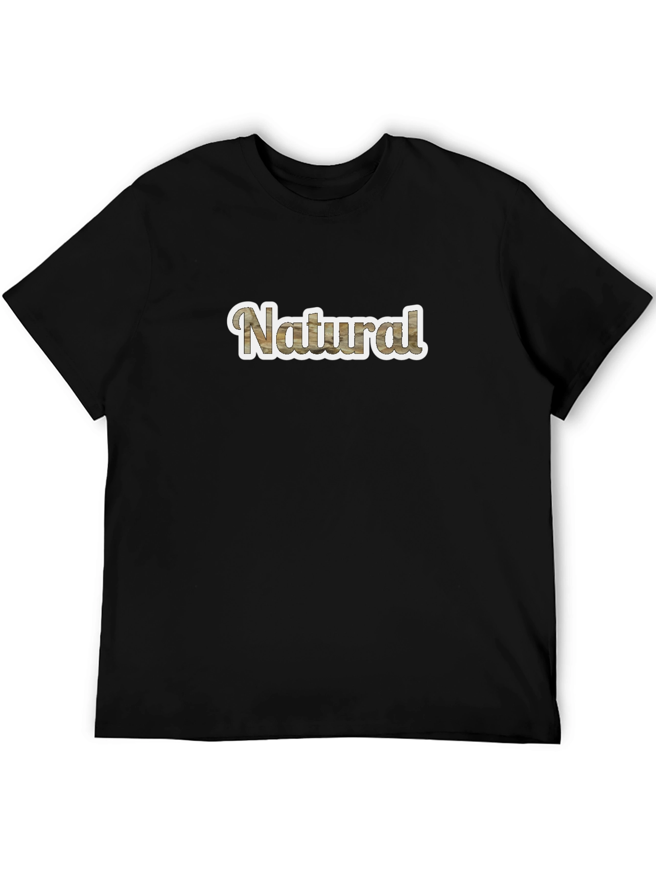 Natural Wood Grain Style Mens T-Shirt