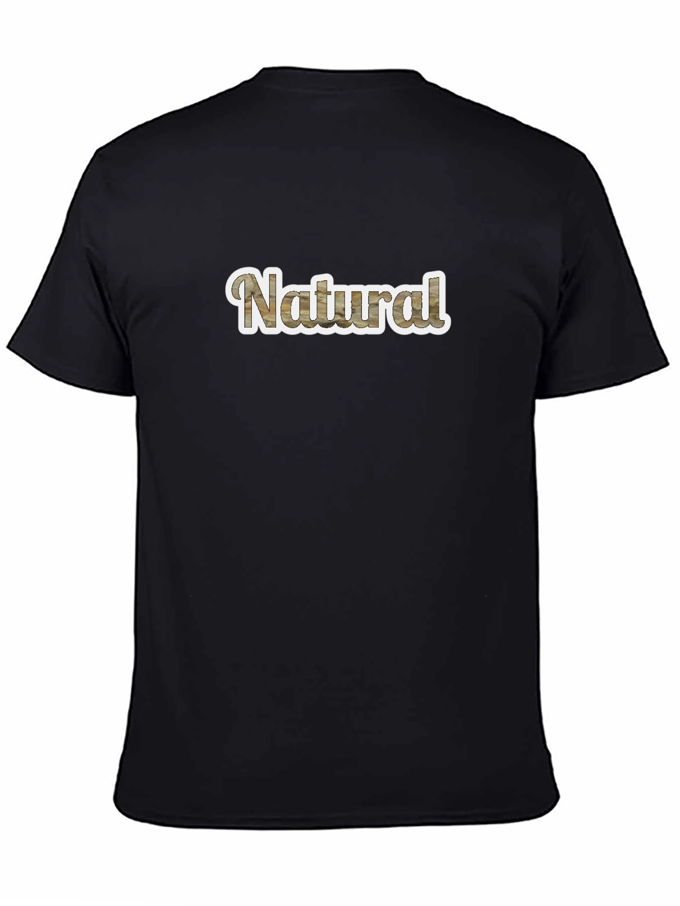 Natural Wood Grain Style Mens T-Shirt
