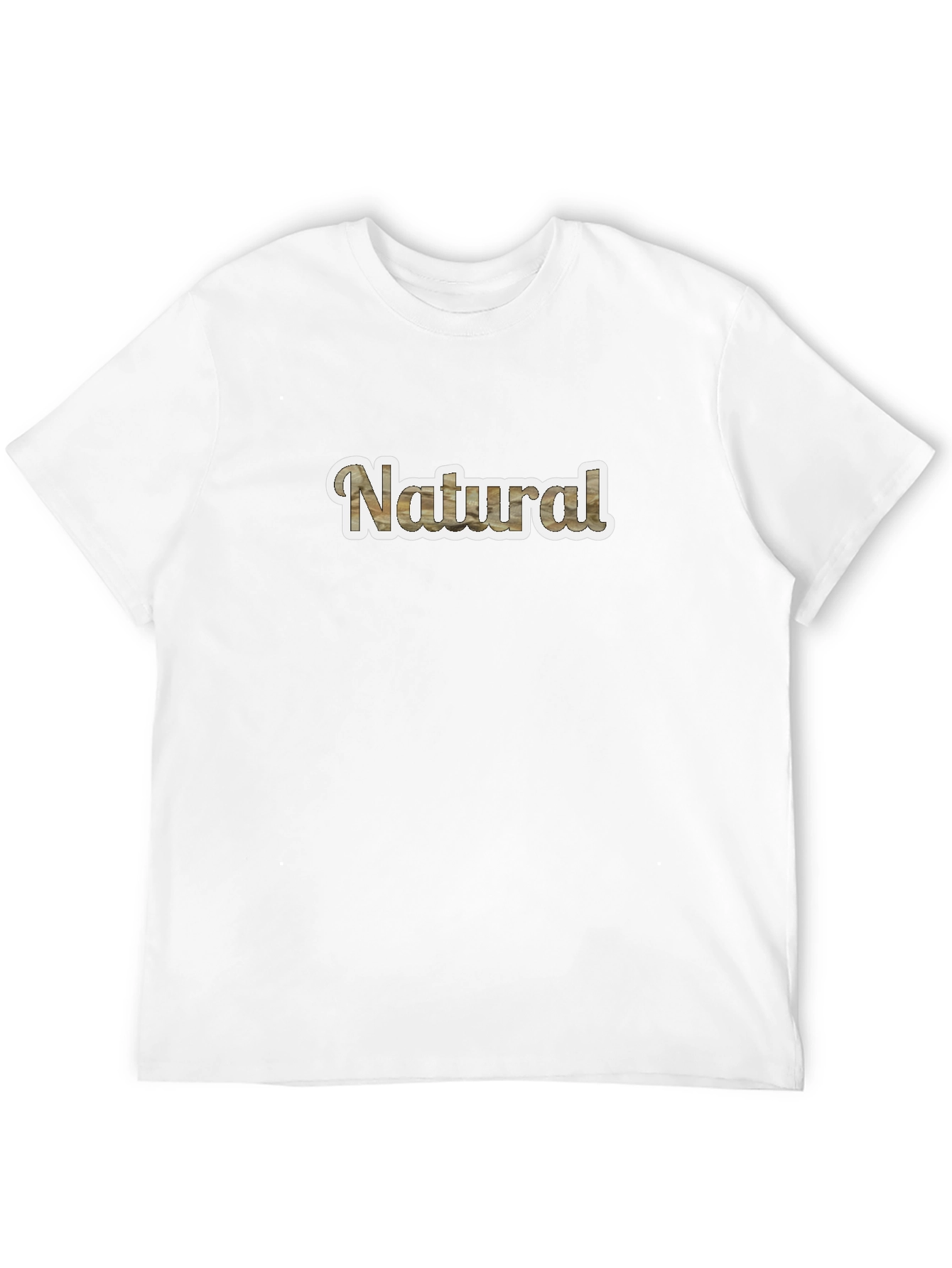 Natural Wood Grain Style Mens T-Shirt
