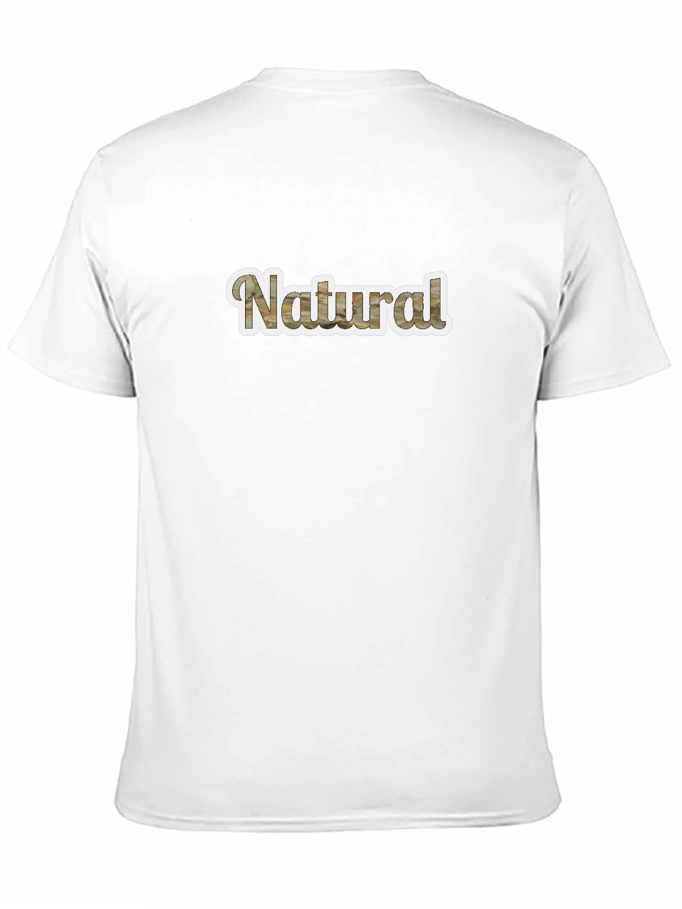 Natural Wood Grain Style Mens T-Shirt