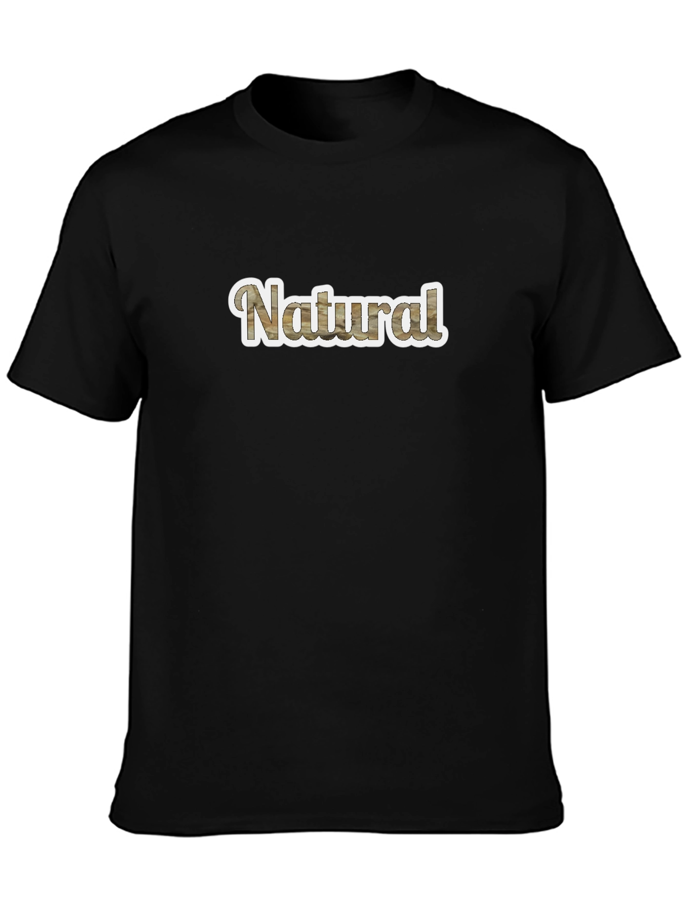 Natural Wood Grain Style Mens T-Shirt