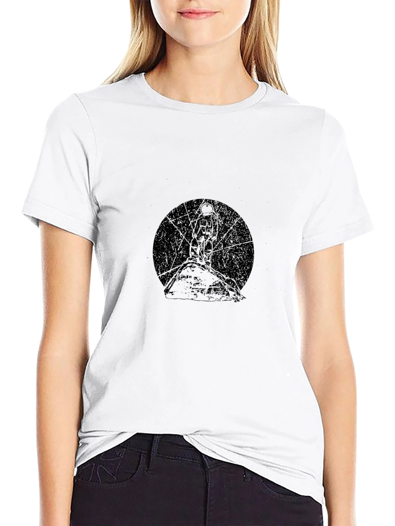 Astronaut Graphic Black T-Shirt