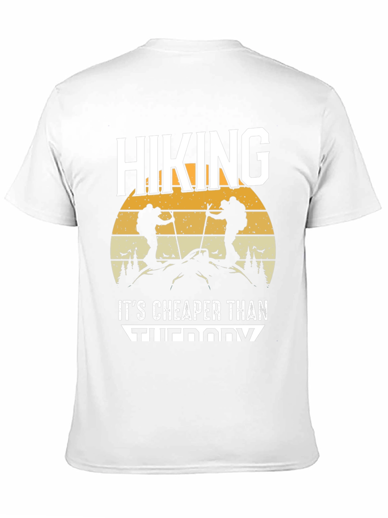 Hiking Cheaper Than Therapy Graphic T-Shirt