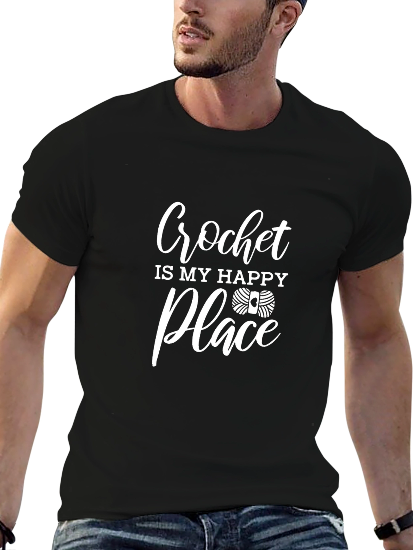 Crochet is My Happy Place Graphic Tee