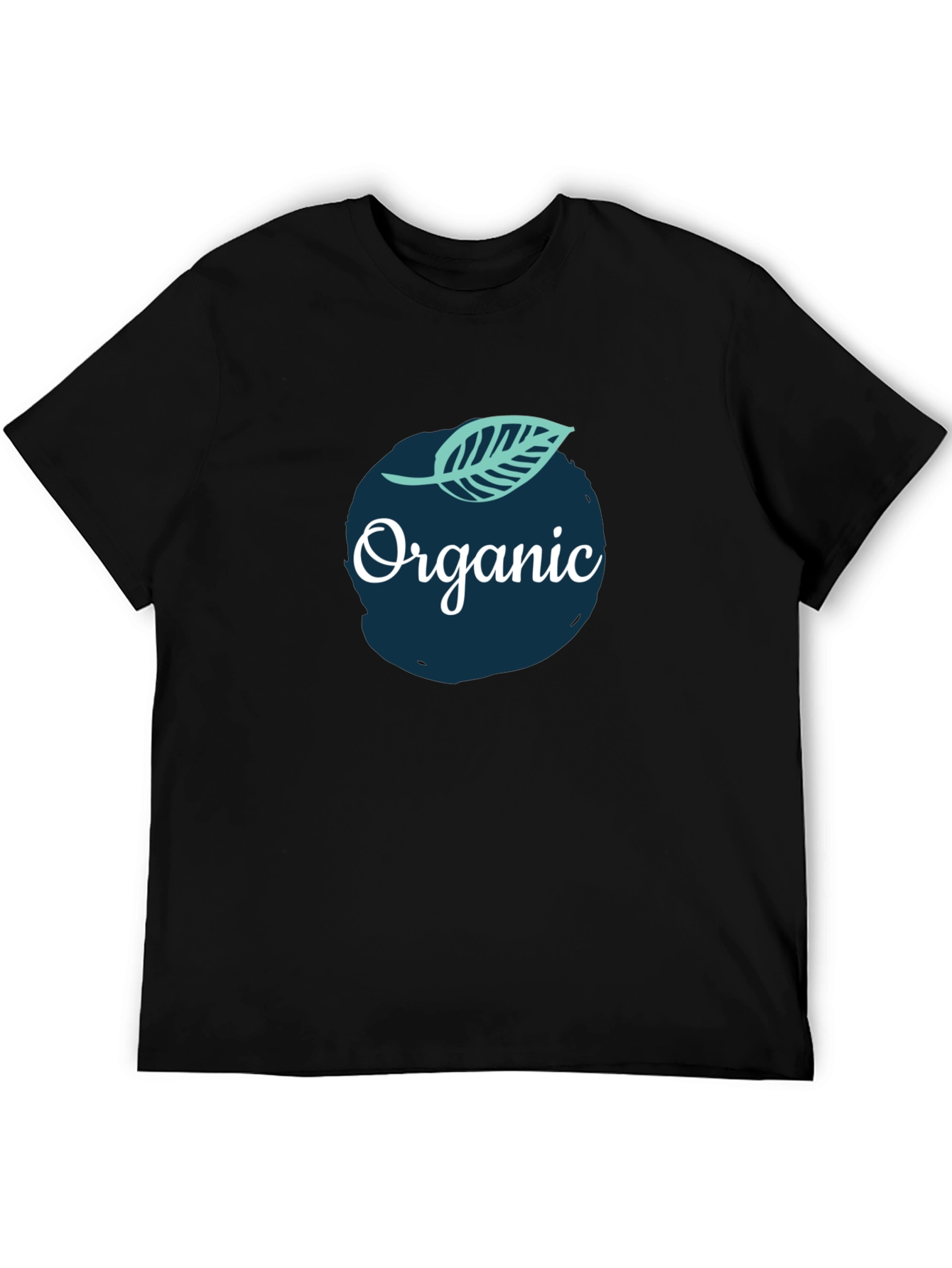 Organic Graphic Tee - Black Cotton T-Shirt