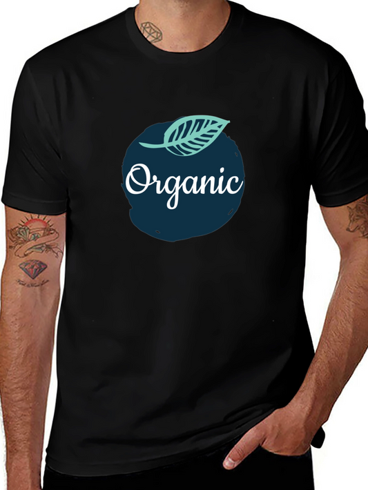 Organic Graphic Tee - Black Cotton T-Shirt
