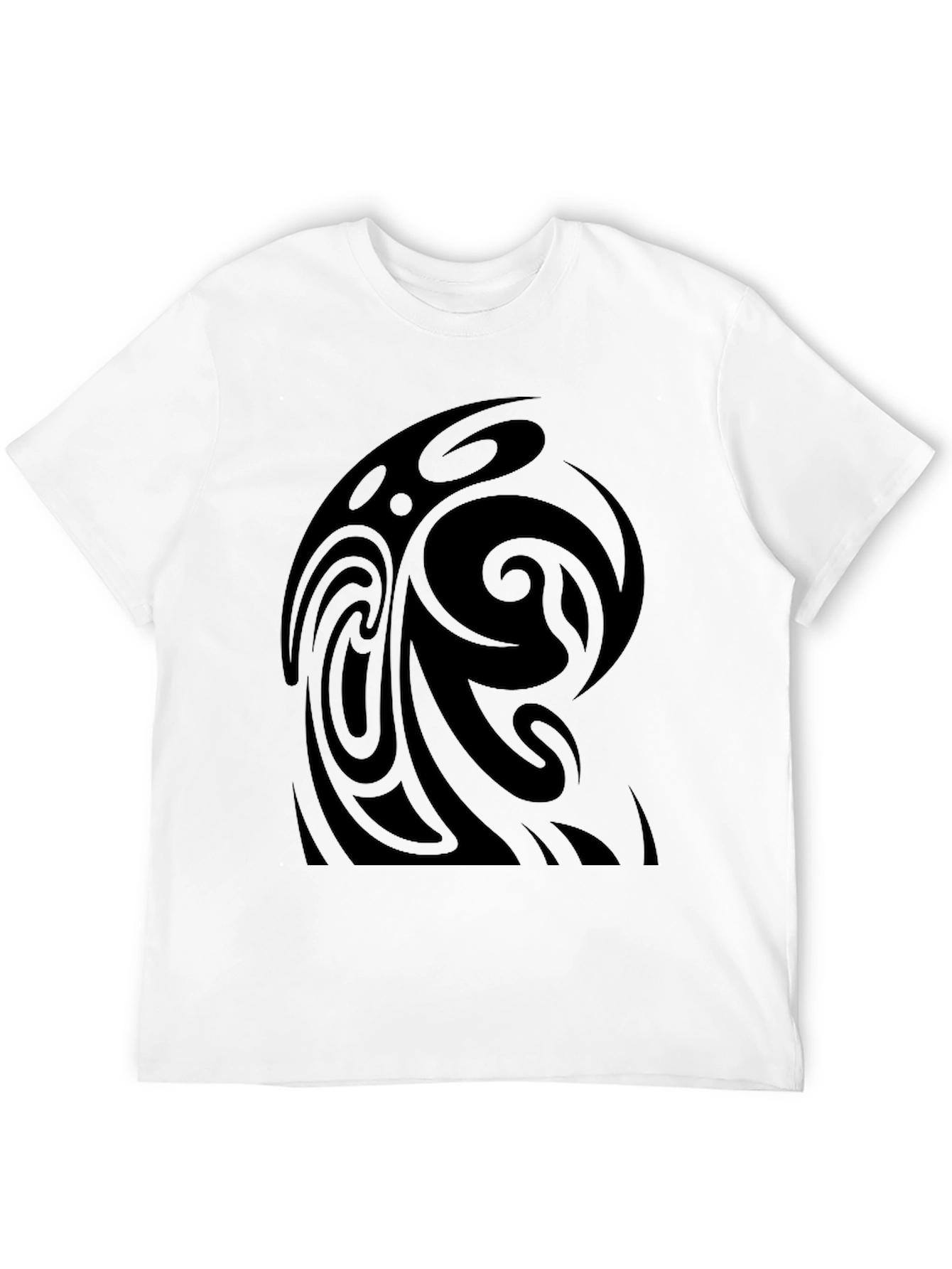 Tribal Swirl Black T-Shirt