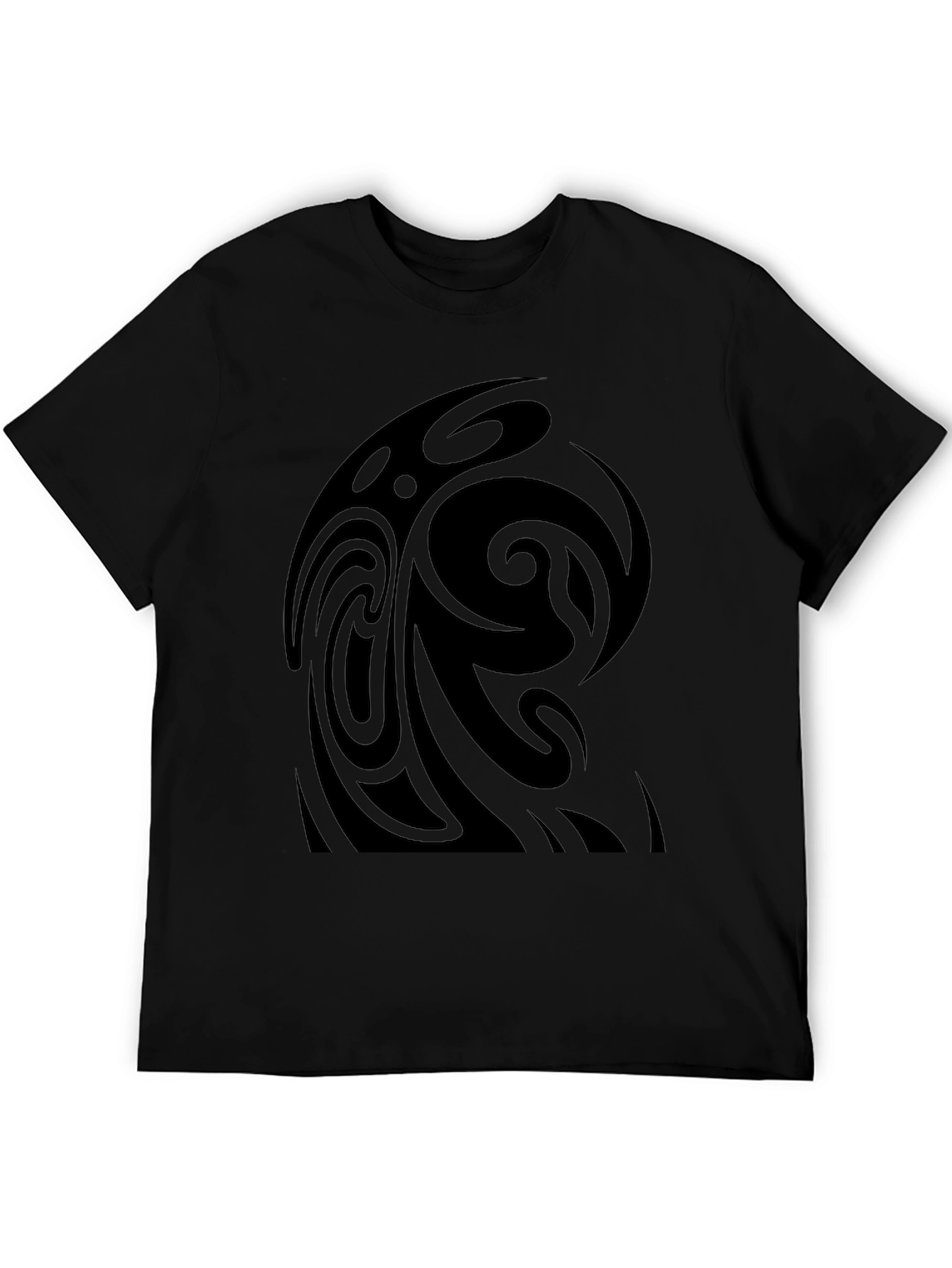 Tribal Swirl Black T-Shirt