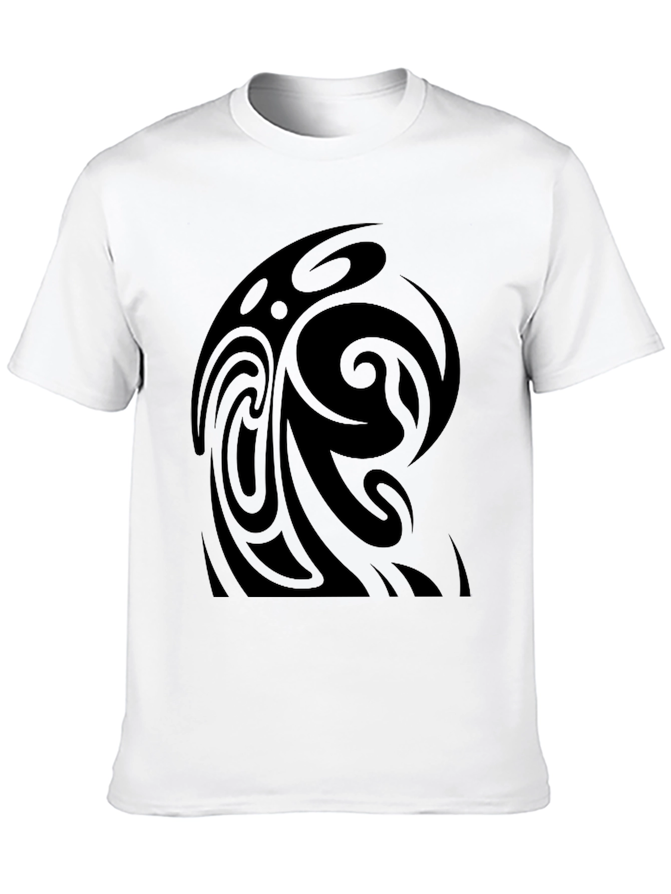 Tribal Swirl Black T-Shirt