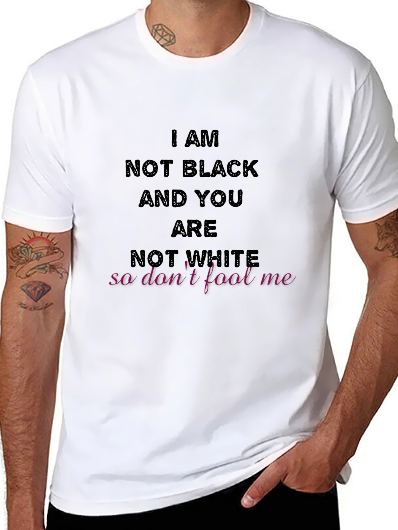I Am Not Black T-Shirt Graphic Tee