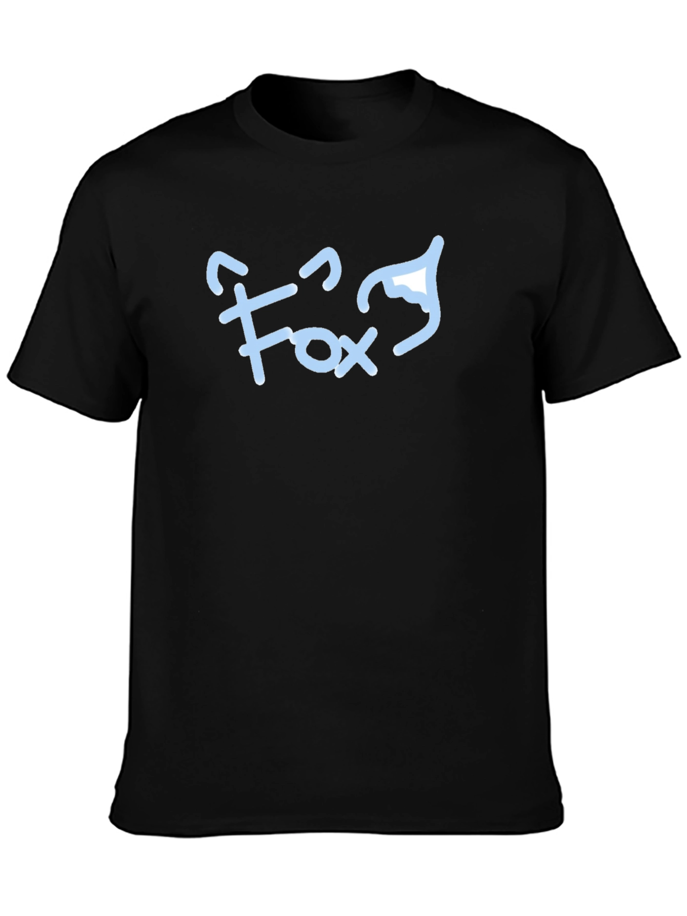 Fox Graphic Tee - Black Cotton Blend