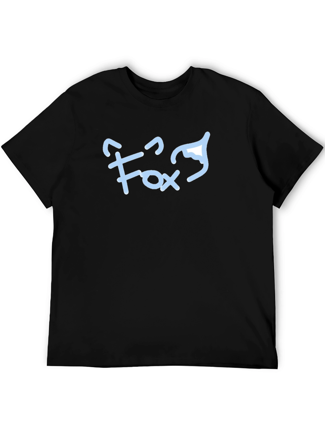 Fox Graphic Tee - Black Cotton Blend