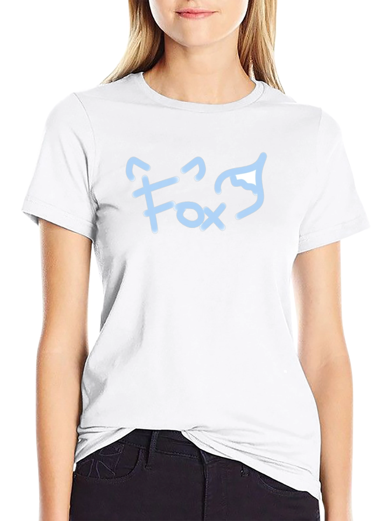 Fox Graphic Tee - Black Cotton Blend