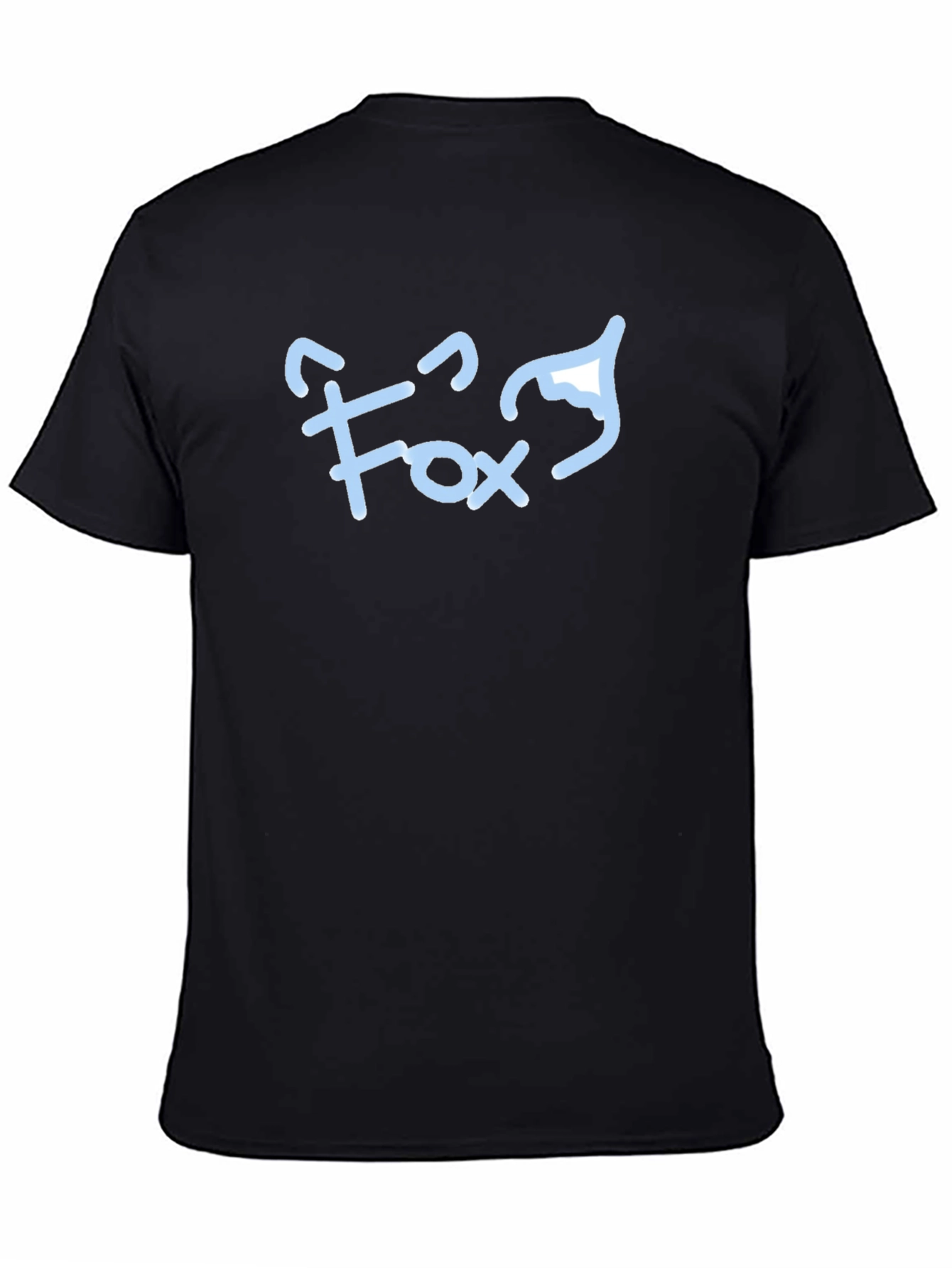 Fox Graphic Tee - Black Cotton Blend