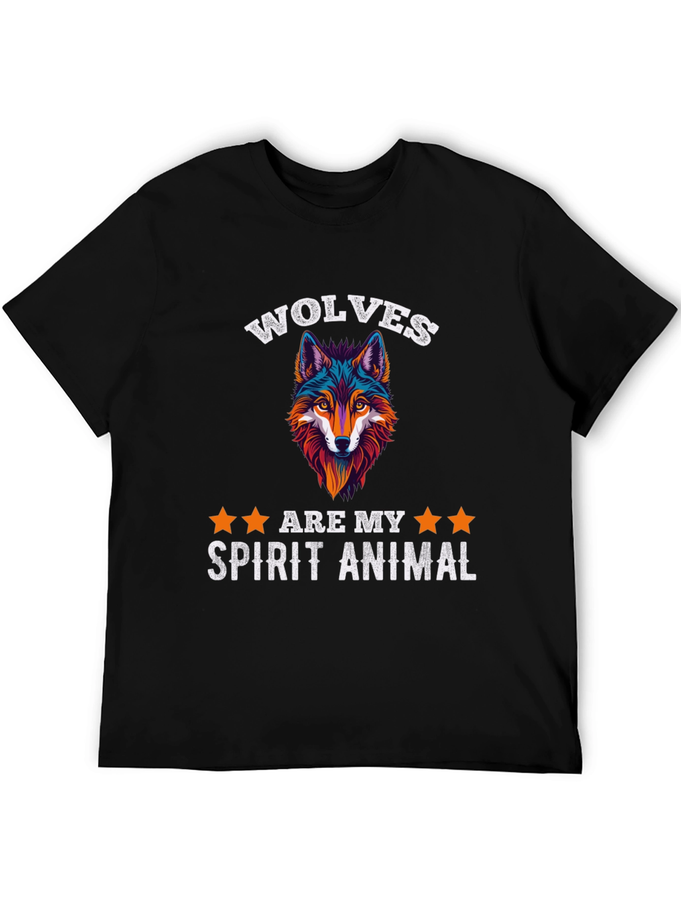 Wolf Spirit Animal Graphic Tee - Stylish Comfort