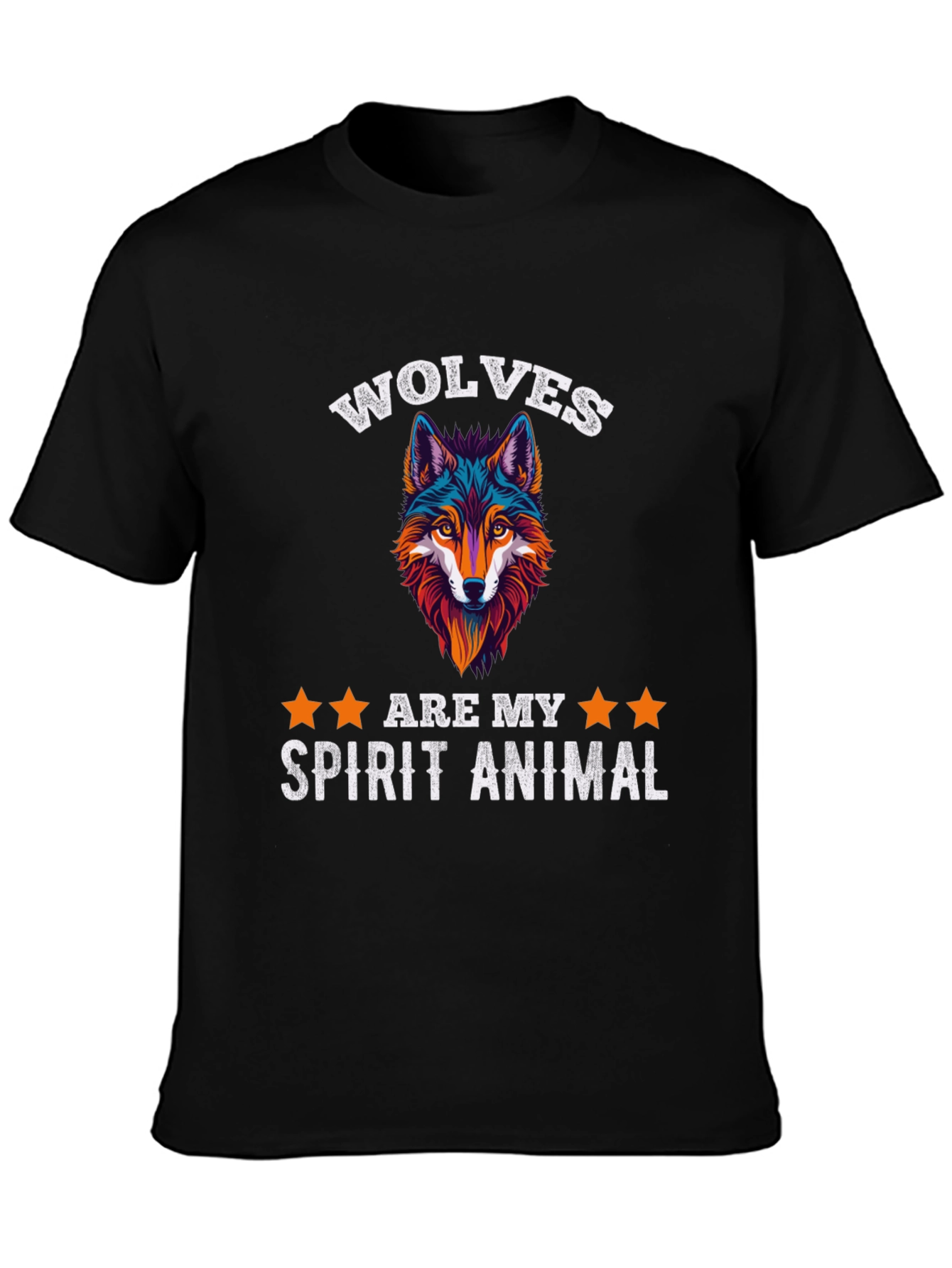 Wolf Spirit Animal Graphic Tee - Stylish Comfort