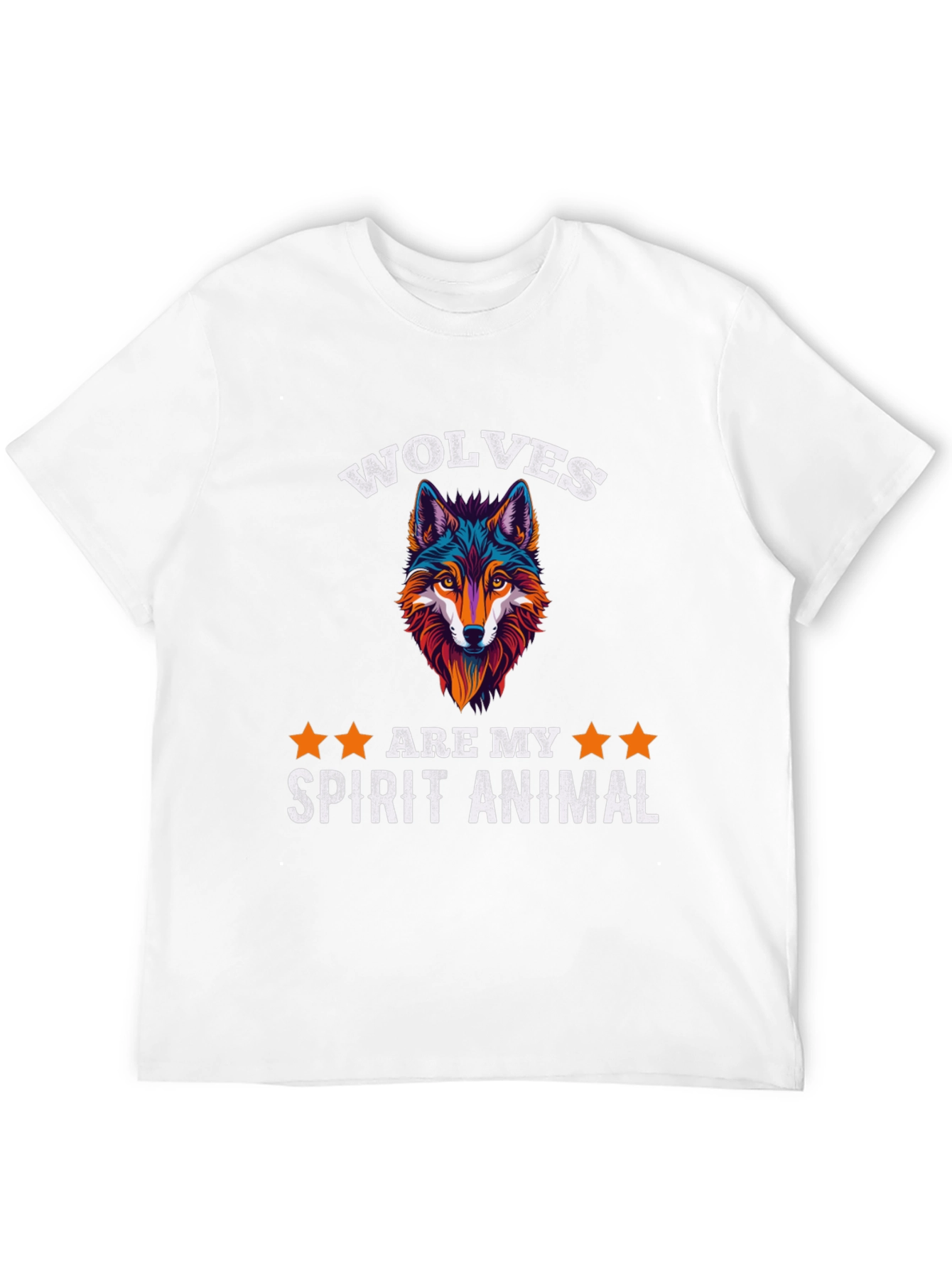 Wolf Spirit Animal Graphic Tee - Stylish Comfort