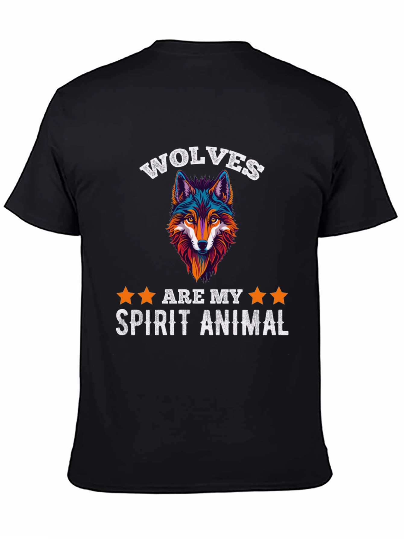 Wolf Spirit Animal Graphic Tee - Stylish Comfort
