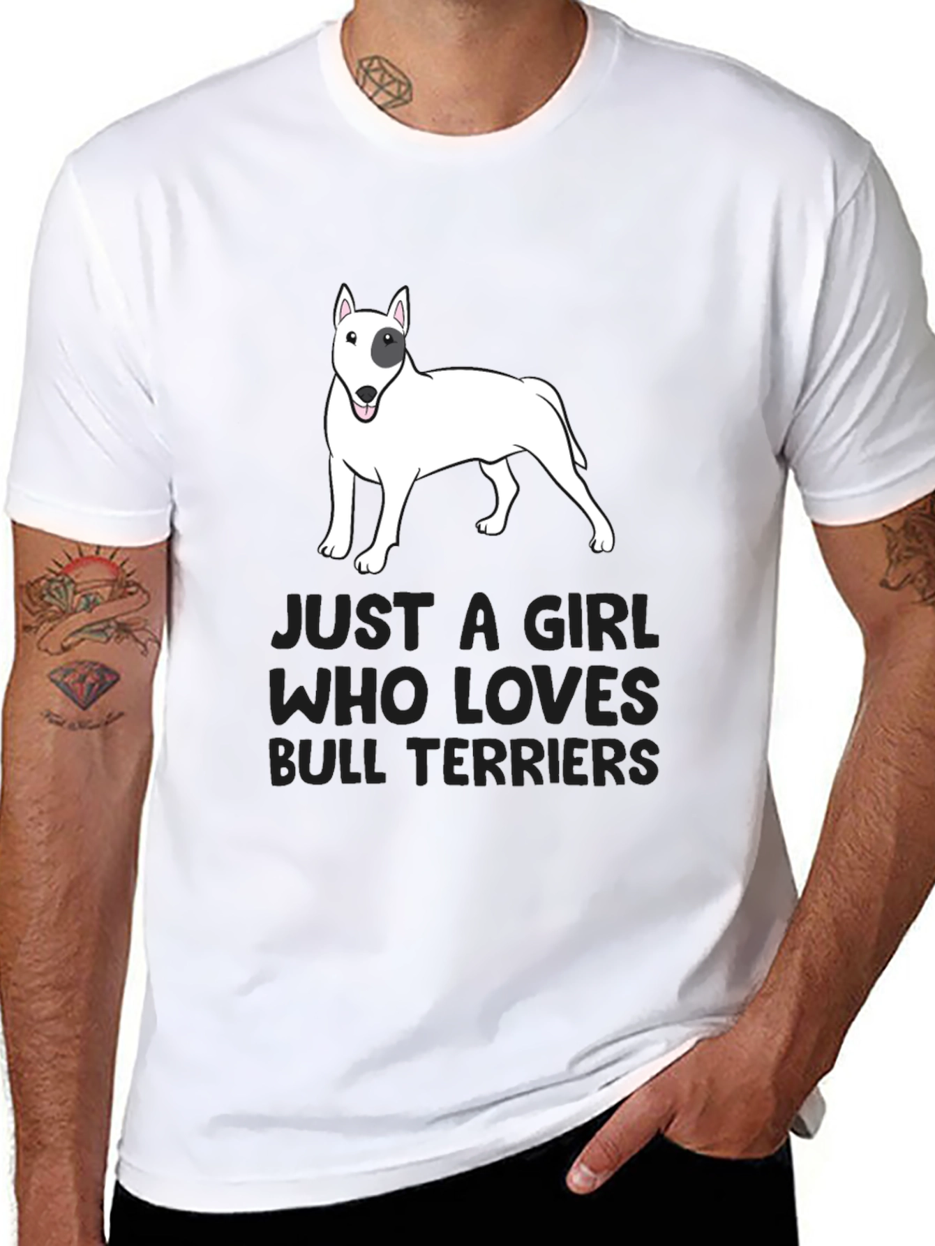 Bull Terrier Lover T-Shirt - Unisex Black Tee