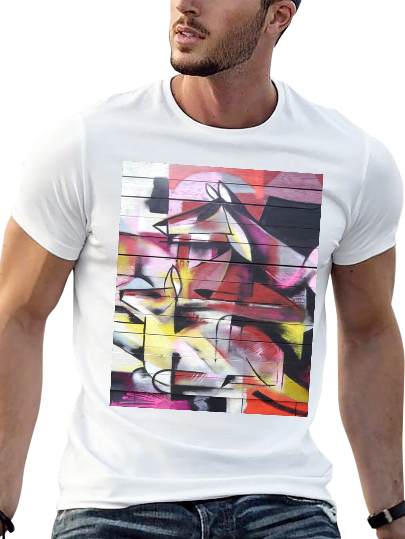 Abstract Graffiti Art Graphic T-Shirt