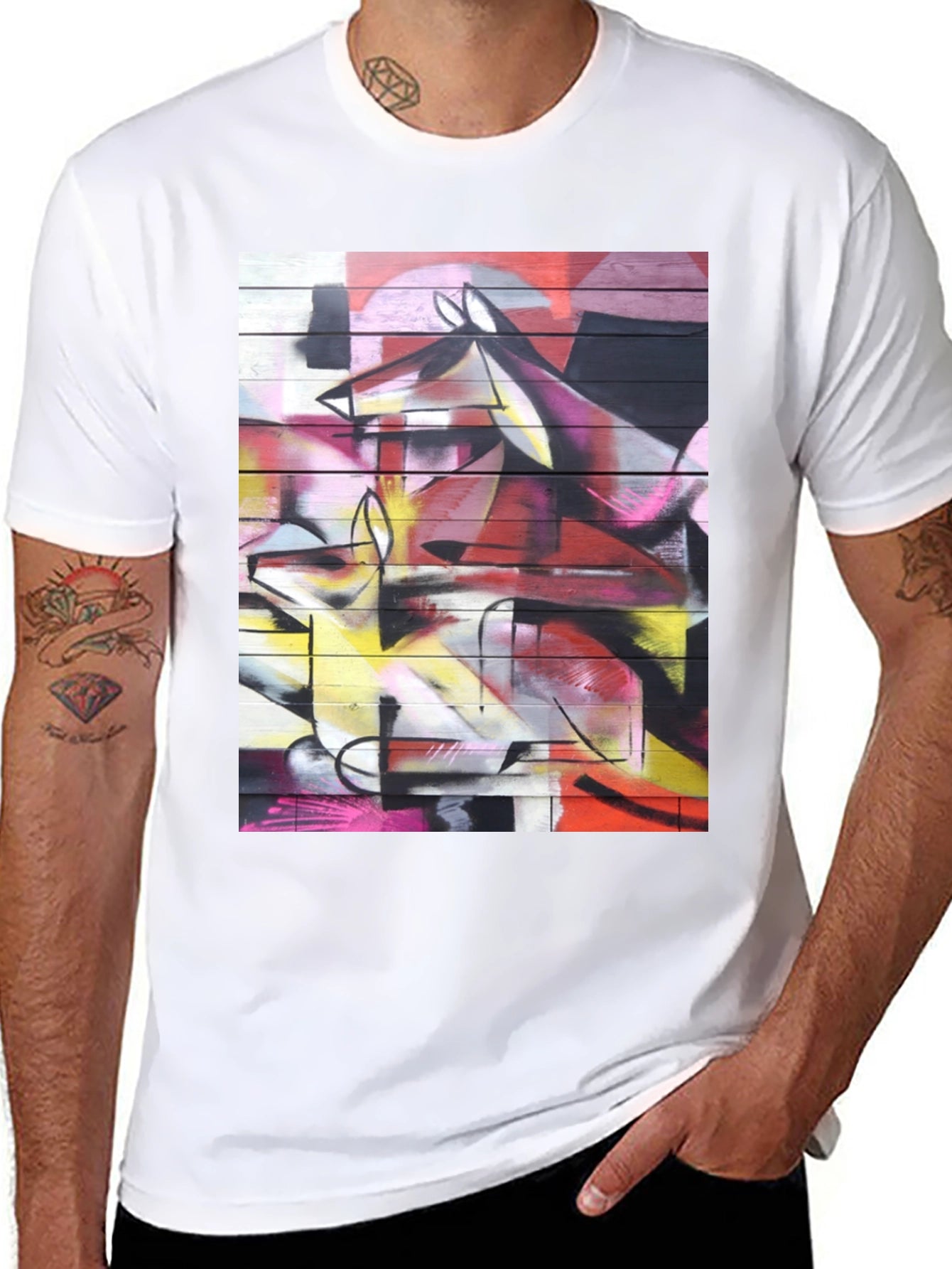 Abstract Graffiti Art Graphic T-Shirt