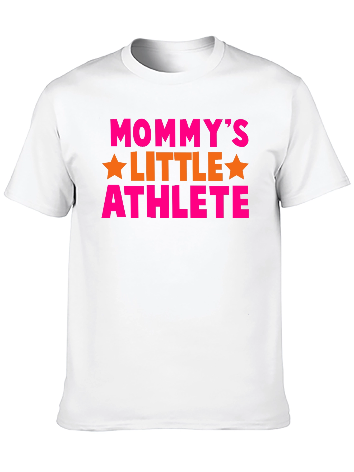 Mommys Little Athlete Black Graphic T-Shirt