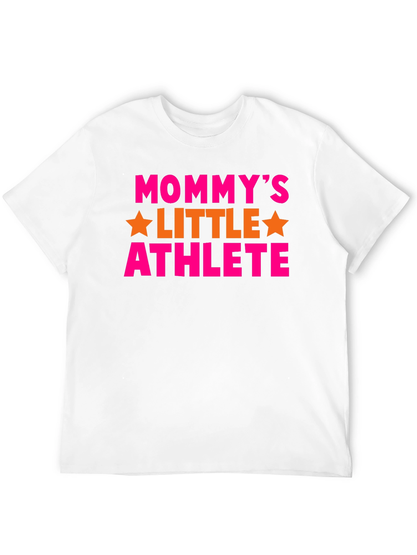 Mommys Little Athlete Black Graphic T-Shirt